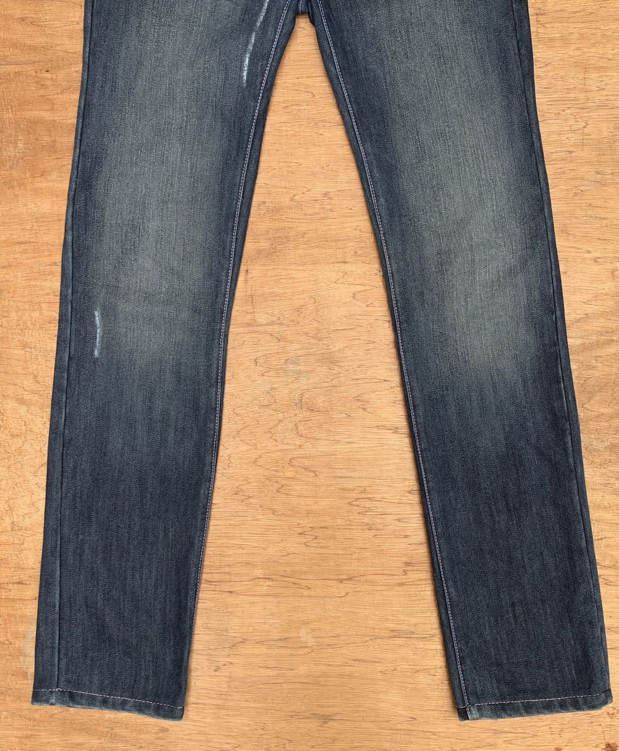 HYDROGEN Rare..Hydrogen Hibiscus Flower Embroidered Streching Jeans Size 29" - 7 Thumbnail