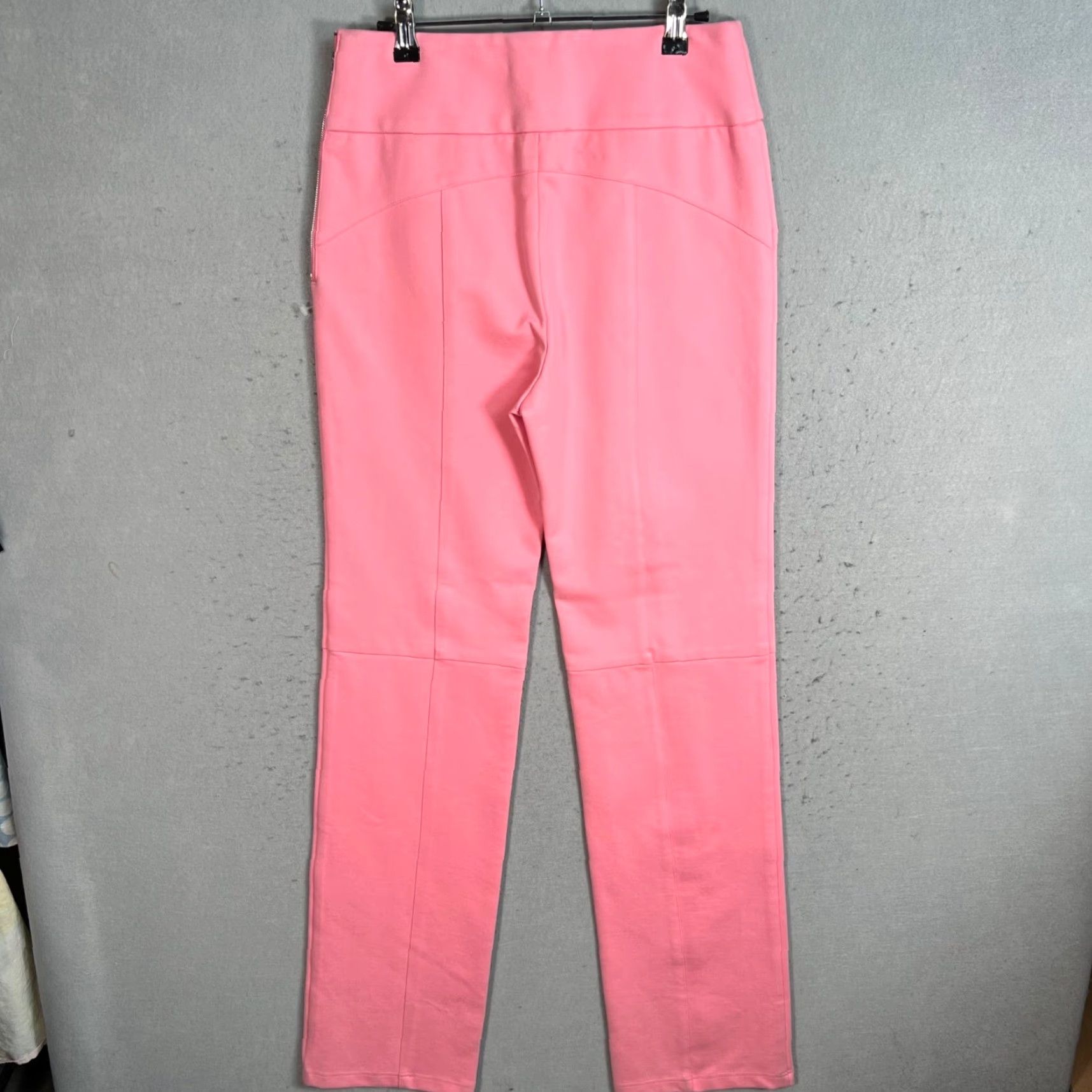 I.AM.GIA I.AM.GIA Pink High-Waisted Straight-Leg Pants Womens M Pink Size 28" / US 6 / IT 42 - 2 Thumbnail