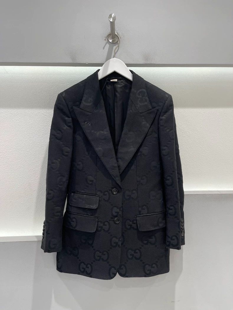 Gucci Monogram Blazer Suit Jacket-dmc