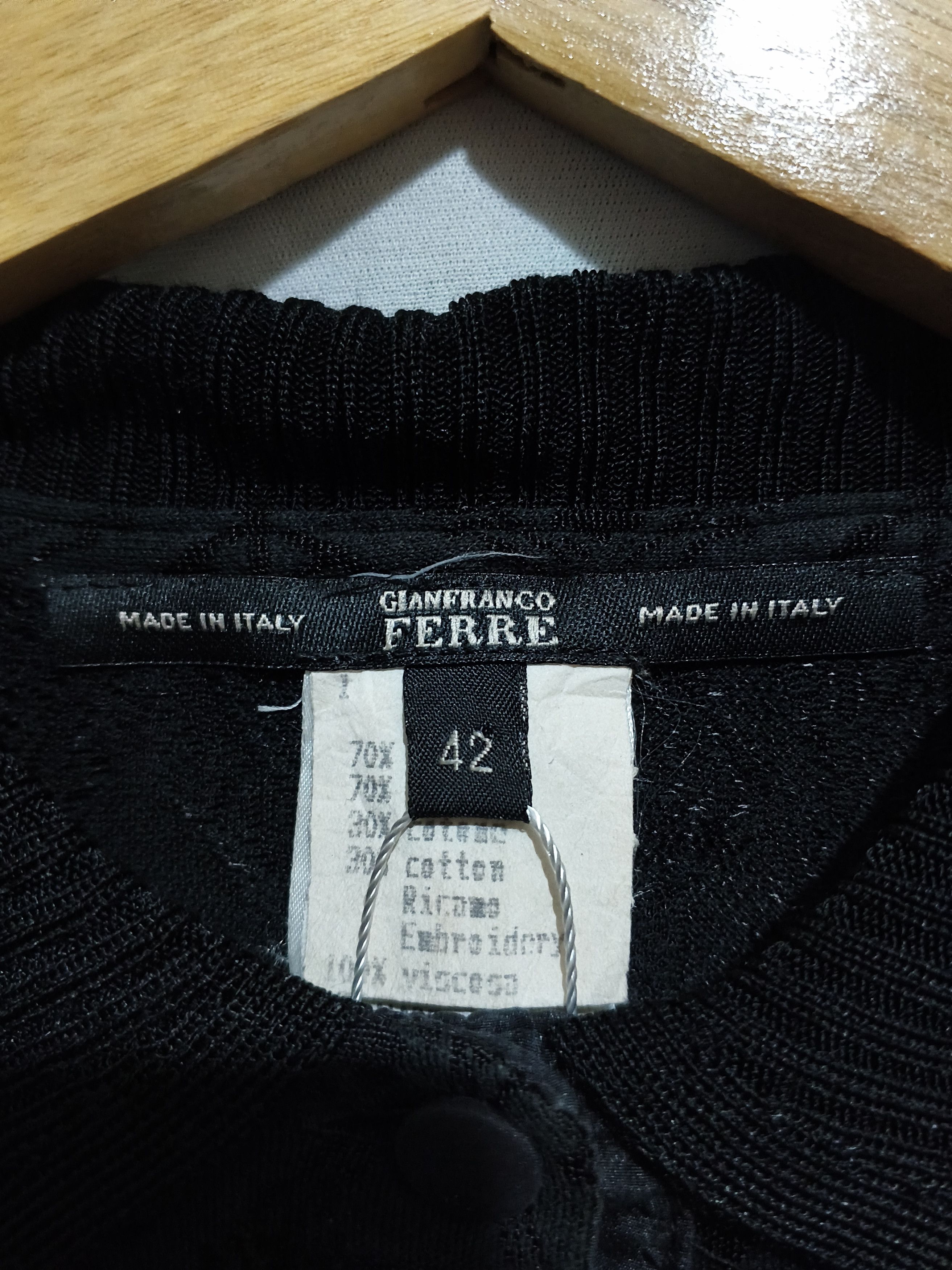 Gianfranco Ferre Vintage Gianfranco Ferre Monogram Polos Size M / US 6-8 / IT 42-44 - 9 Thumbnail