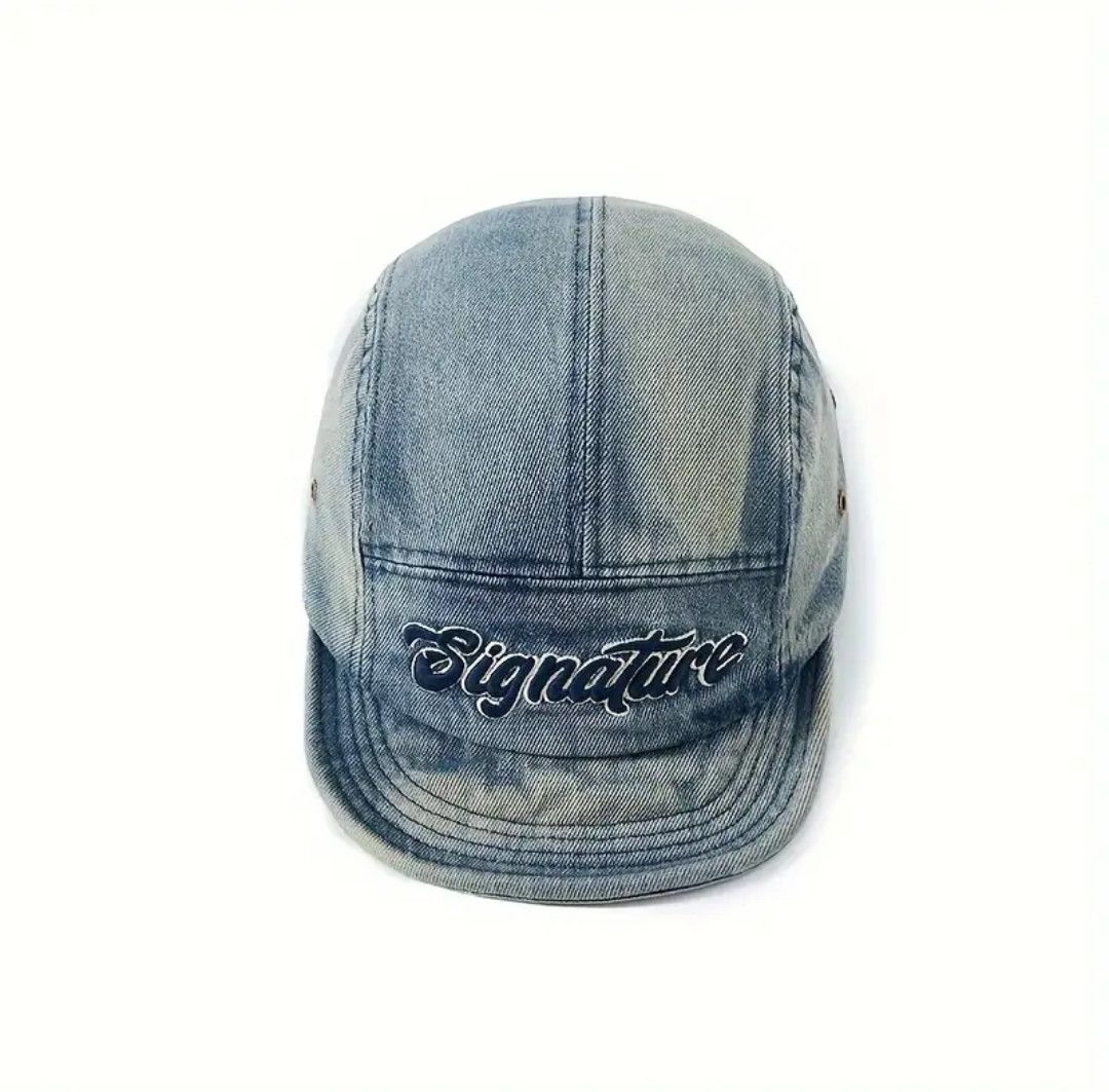 Other Hippie Y2K Retro Adjustable Distressed Denim Cap Hat Size ONE SIZE - 5 Thumbnail