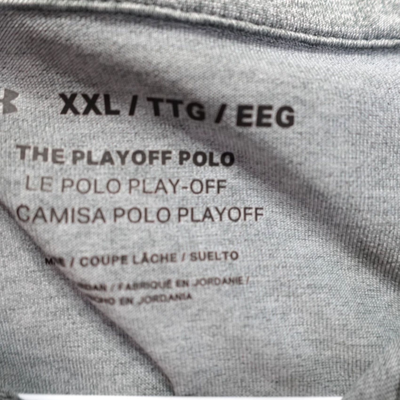 Under Armour Under Armour Polo Shirt 2XL Gray Mens Short Sleeve Collared Button Golf Sports Solid Heathered 2XL Mens Shirts Size US XXL / EU 58 / 5 - 4 Thumbnail