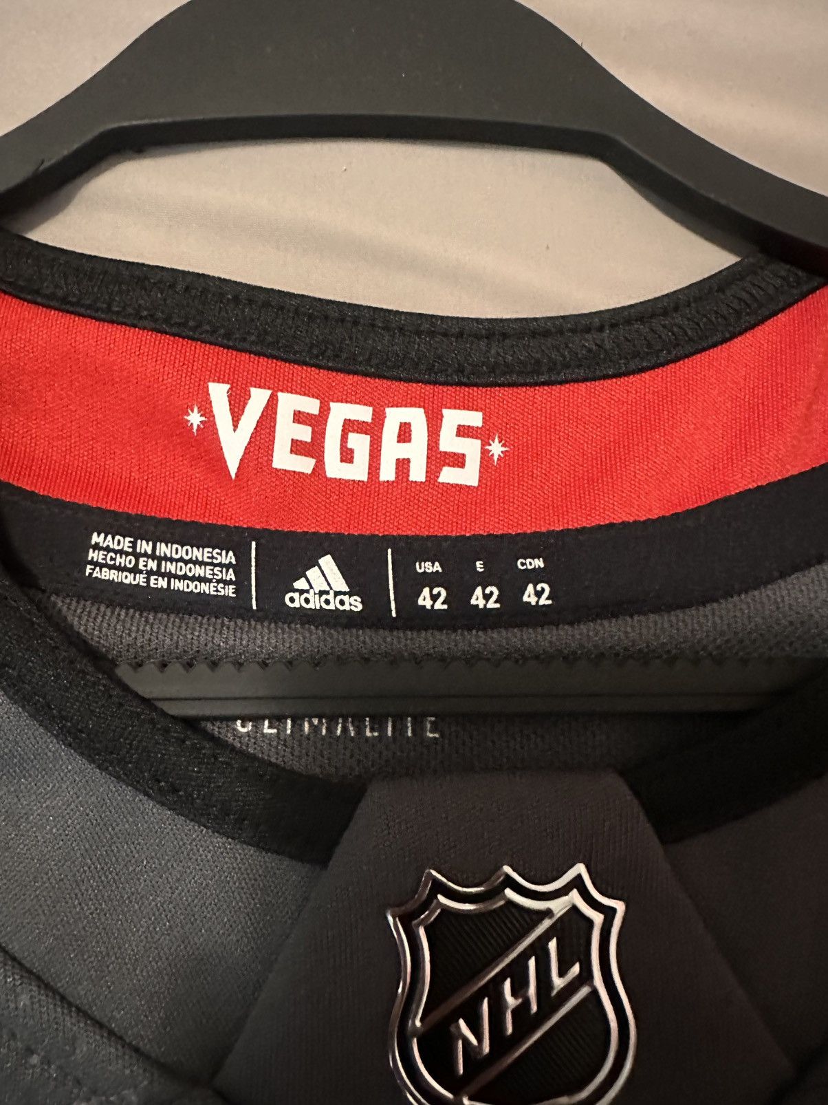 Adidas × NHL Vegas Golden Knights Adidas Marc-Andre Fleury Home Jersey Size US M / EU 48-50 / 2 - 5 Thumbnail