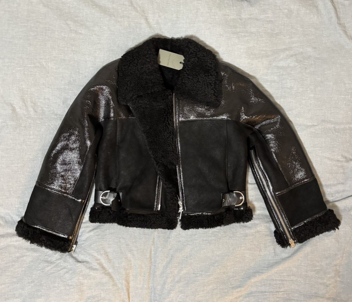 Luxury AllSaints × Shoreditch Ski Club Shearling Jacket