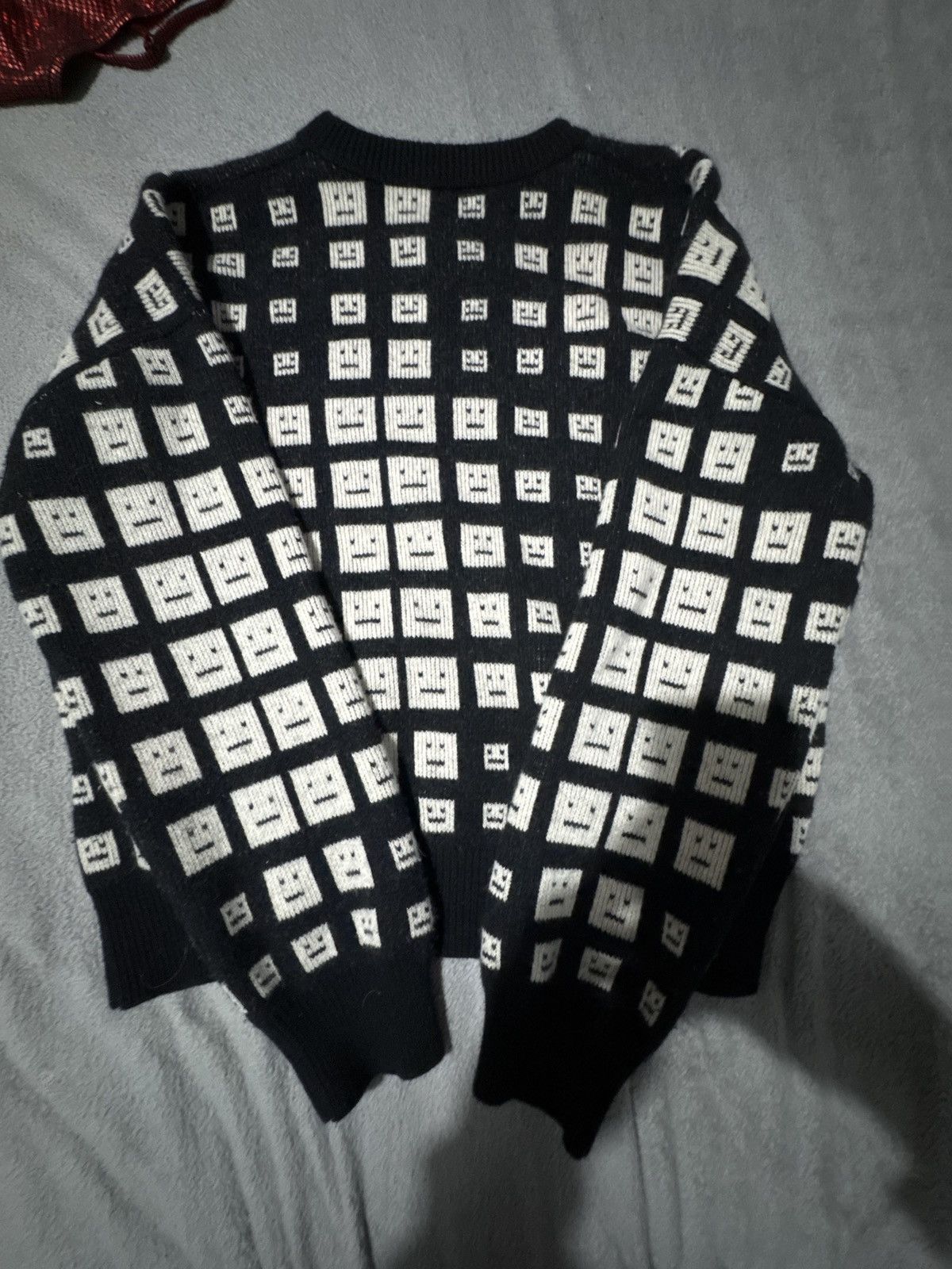Acne Studios Acne Studios | Kick Optical Crew Knit Size US L / EU 52-54 / 3 - 1 Thumbnail