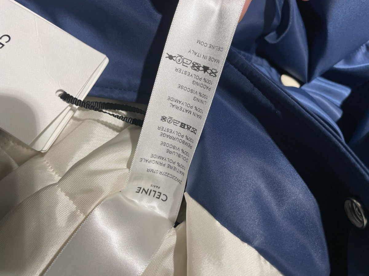 Celine Logo-Appliquéd Striped Satin Bomber Jacket Size US M / EU 48-50 / 2 - 7 Thumbnail
