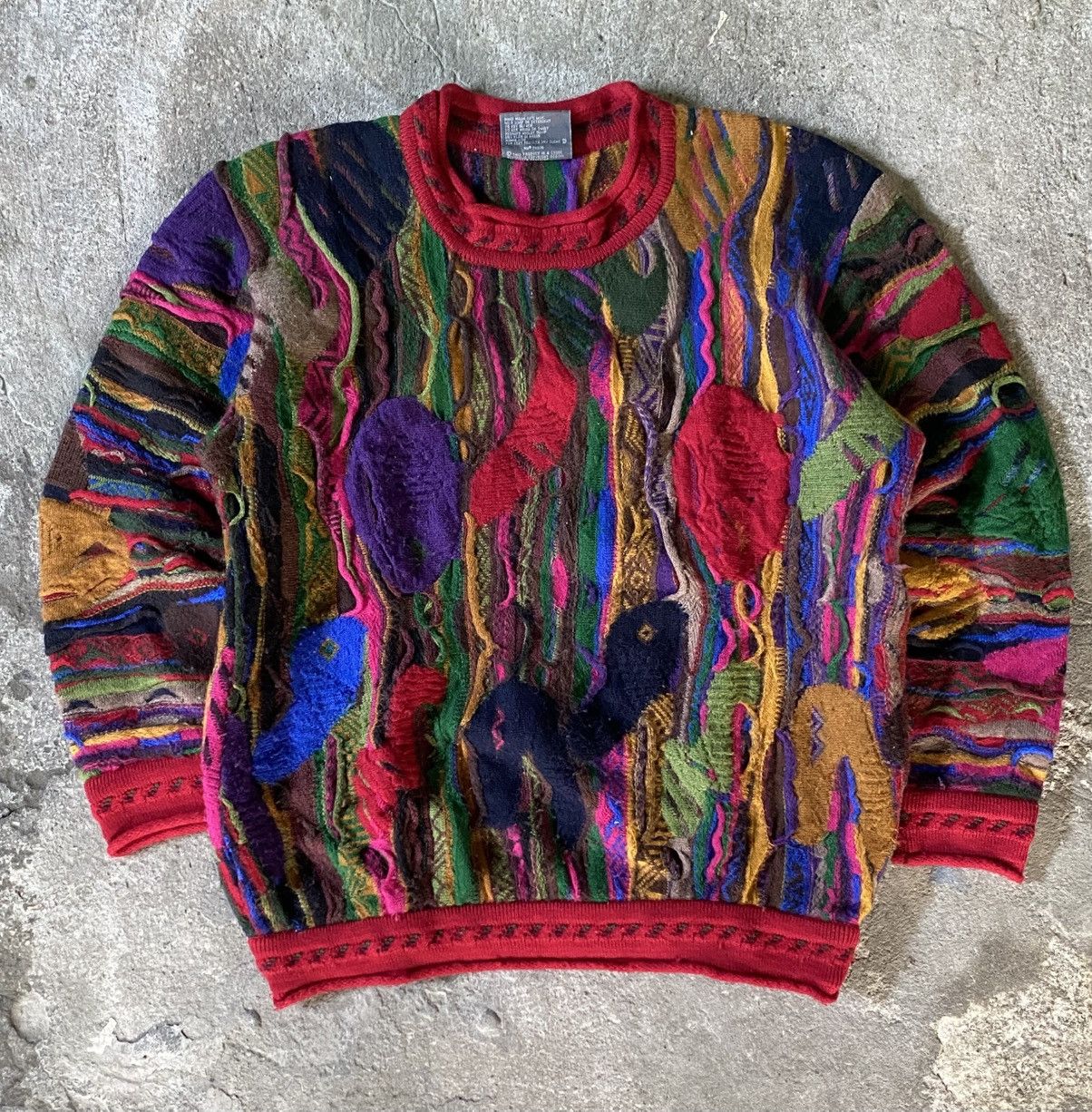 Coogi Coogi - 3D Wool Sweater Size US S / EU 44-46 / 1 - 1 Thumbnail
