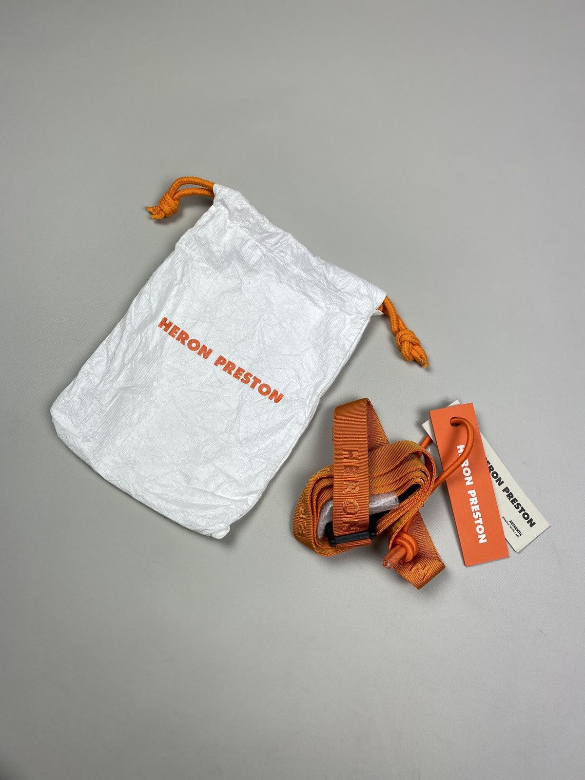 Heron Preston BNWT! Heron Preston Tiny Tape Magnetic Belt One Size Orange Size ONE SIZE - 3 Thumbnail