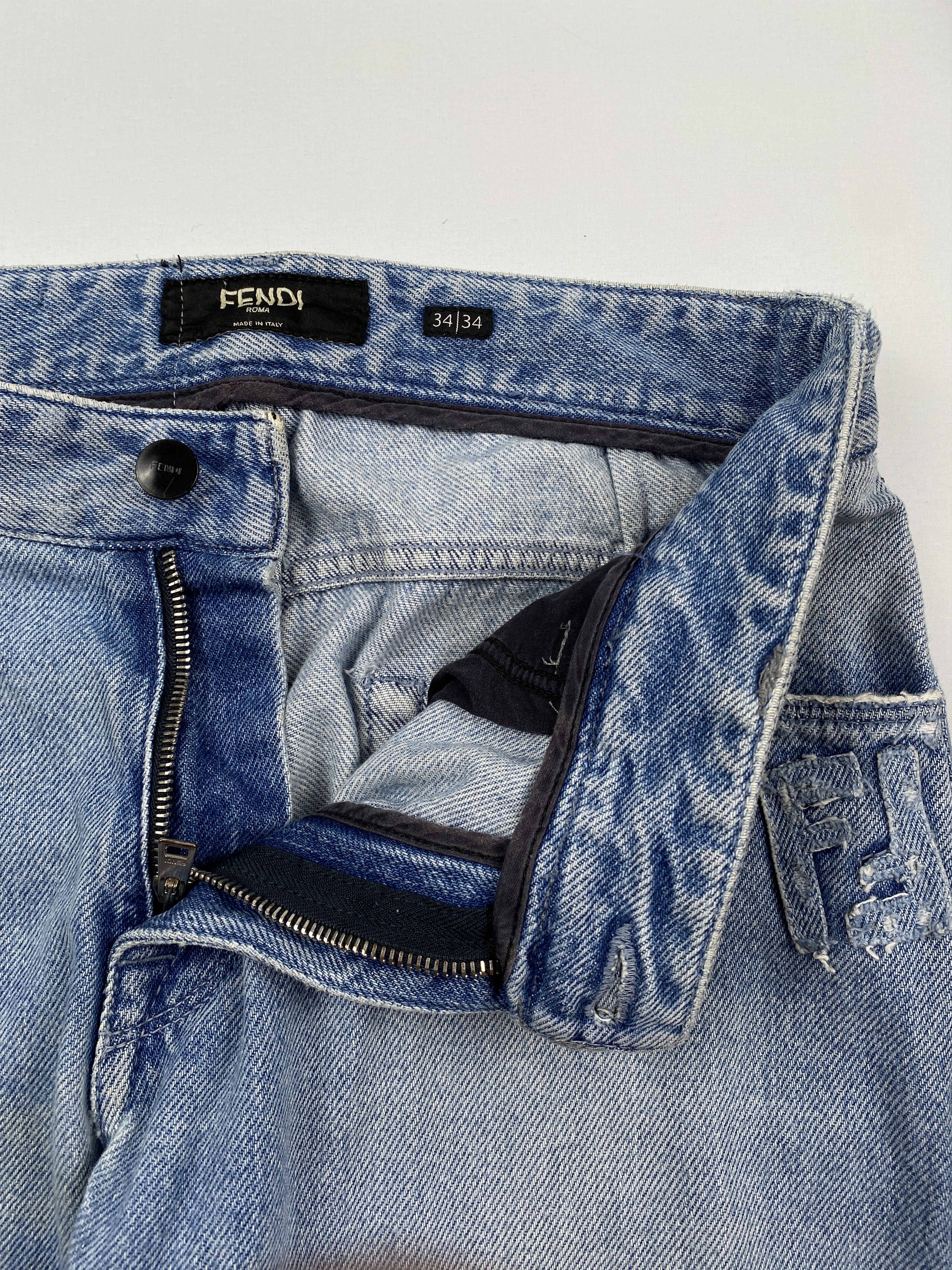Fendi Stone Washed Jeans Size 24" / US 00 / IT 34 - 8 Thumbnail