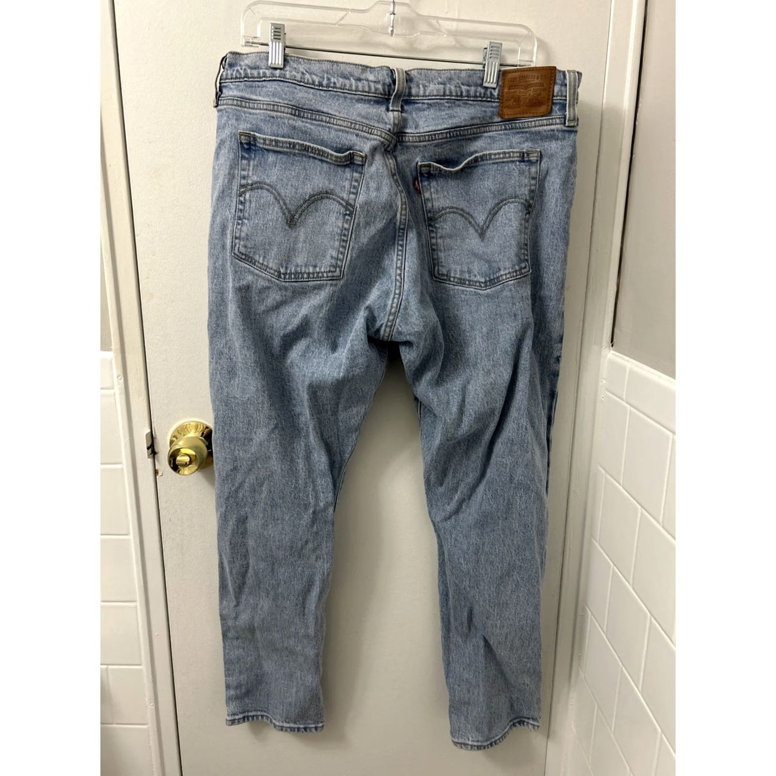Levi's Levi's Premium Jeans Womens 33x27 Blue Straight Fit Button Zipper 5-Pocket Denim Wedgie Retro Slim Stretch N/A Size 24" / US 00 / IT 34 - 5 Thumbnail