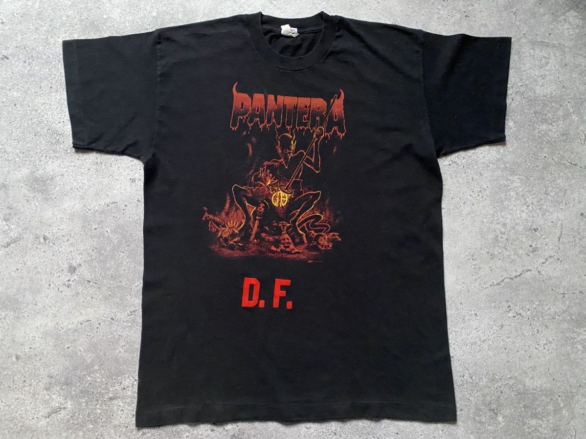 Band Tees Vintage 90s Pantera Devil I Got My Ass Branded Band T-Shirt Size US L / EU 52-54 / 3 - 1 Thumbnail