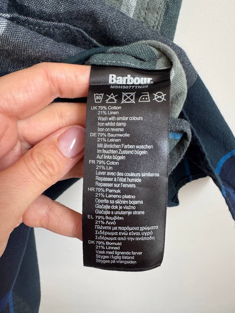 Barbour Barbour men's short sleeve shirt, size L Size US M / EU 48-50 / 2 - 5 Thumbnail