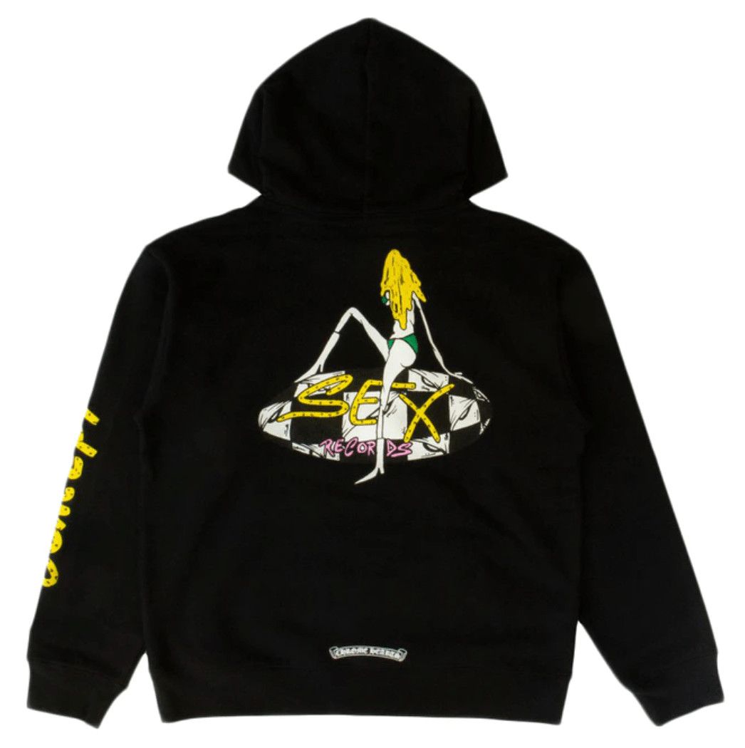Chrome Hearts Matty Boy Sex Records Hooded Sweatshirt Black Grailed