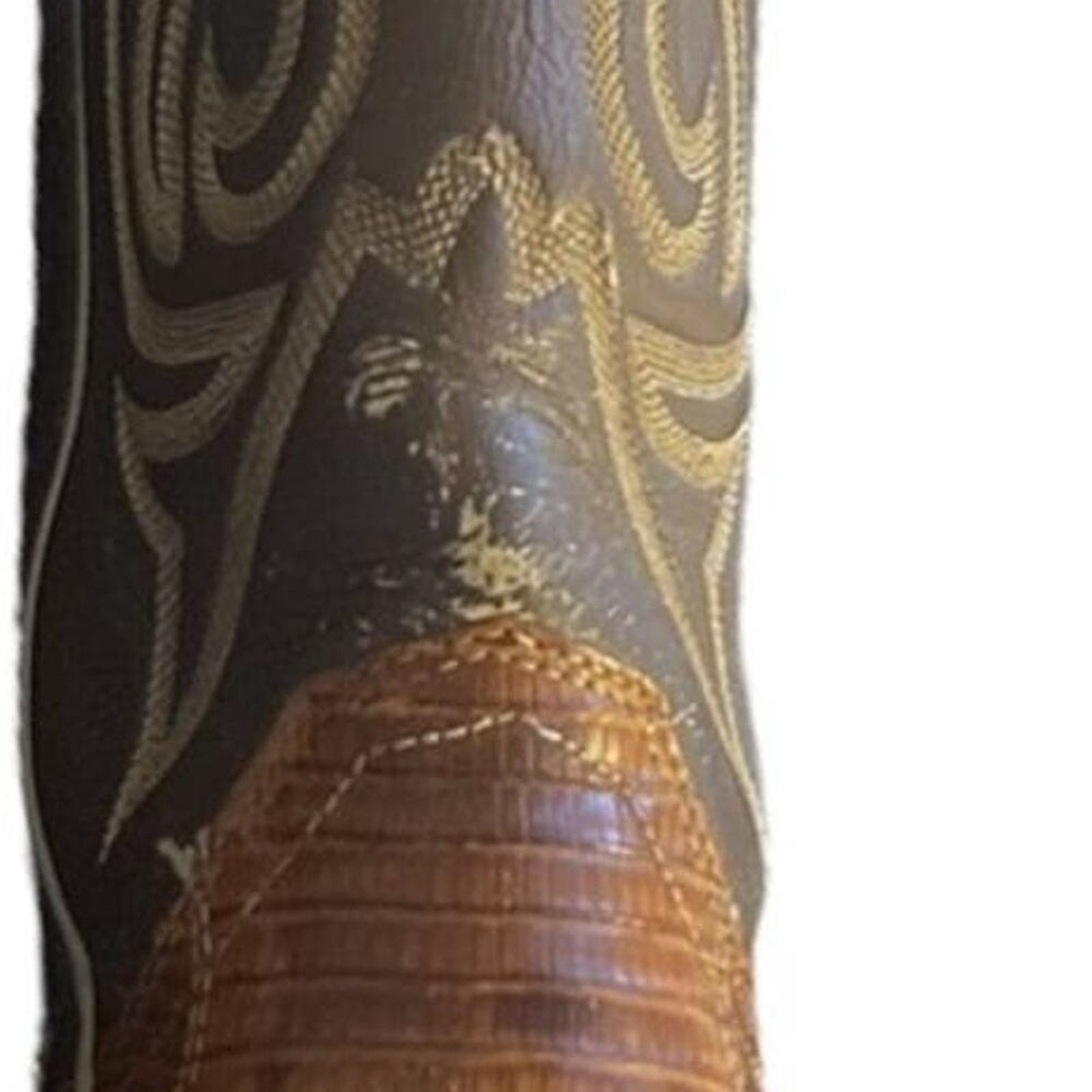 Justin Boots Vintage Justin Two-Toned Lizard Skin Boots Size US 6 / IT 36 - 4 Thumbnail