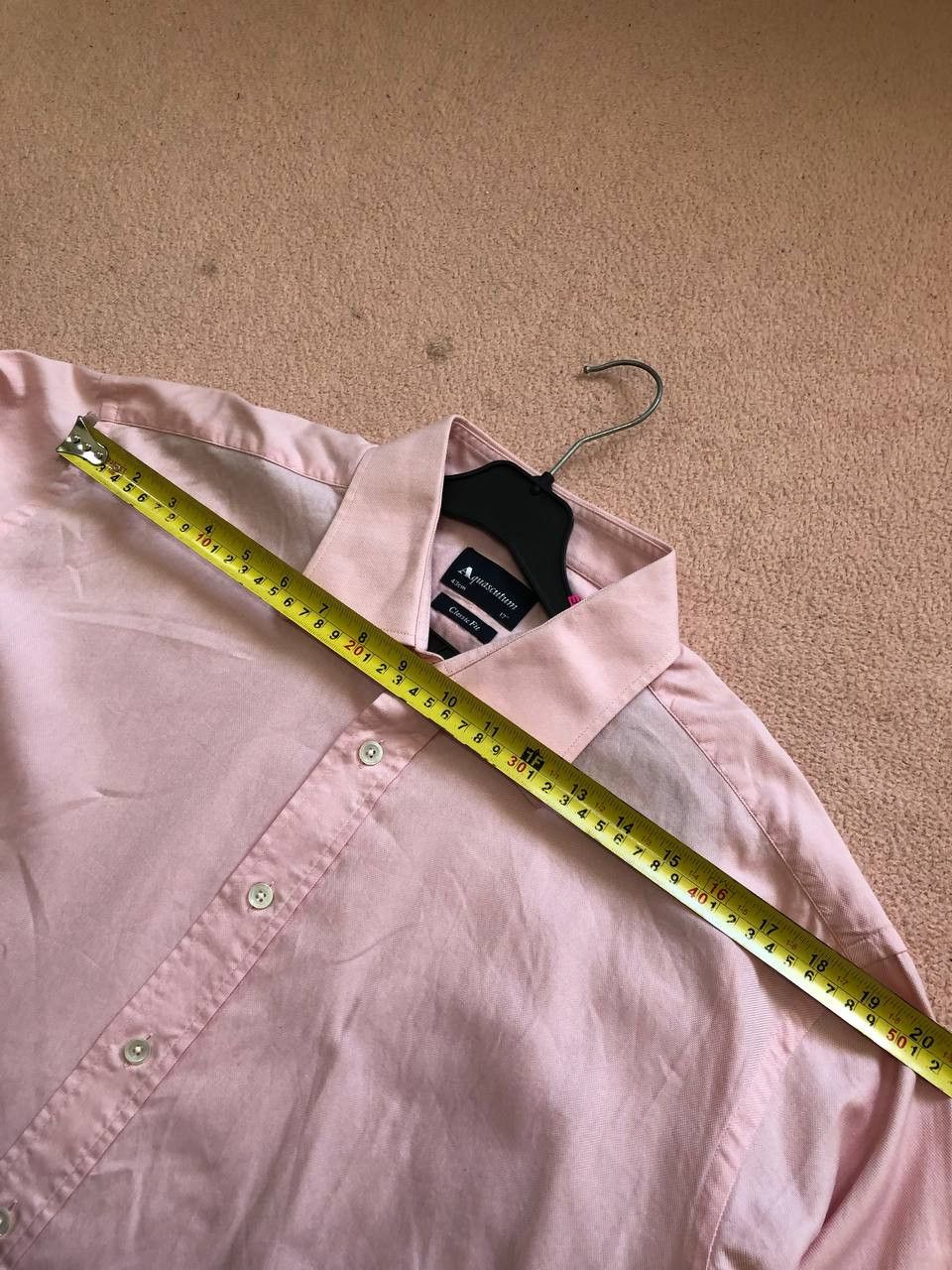 Aquascutum Vintage Aquascutum Pink Classic Fit Long Sleeve Button Shirt Size US XL / EU 56 / 4 - 6 Thumbnail