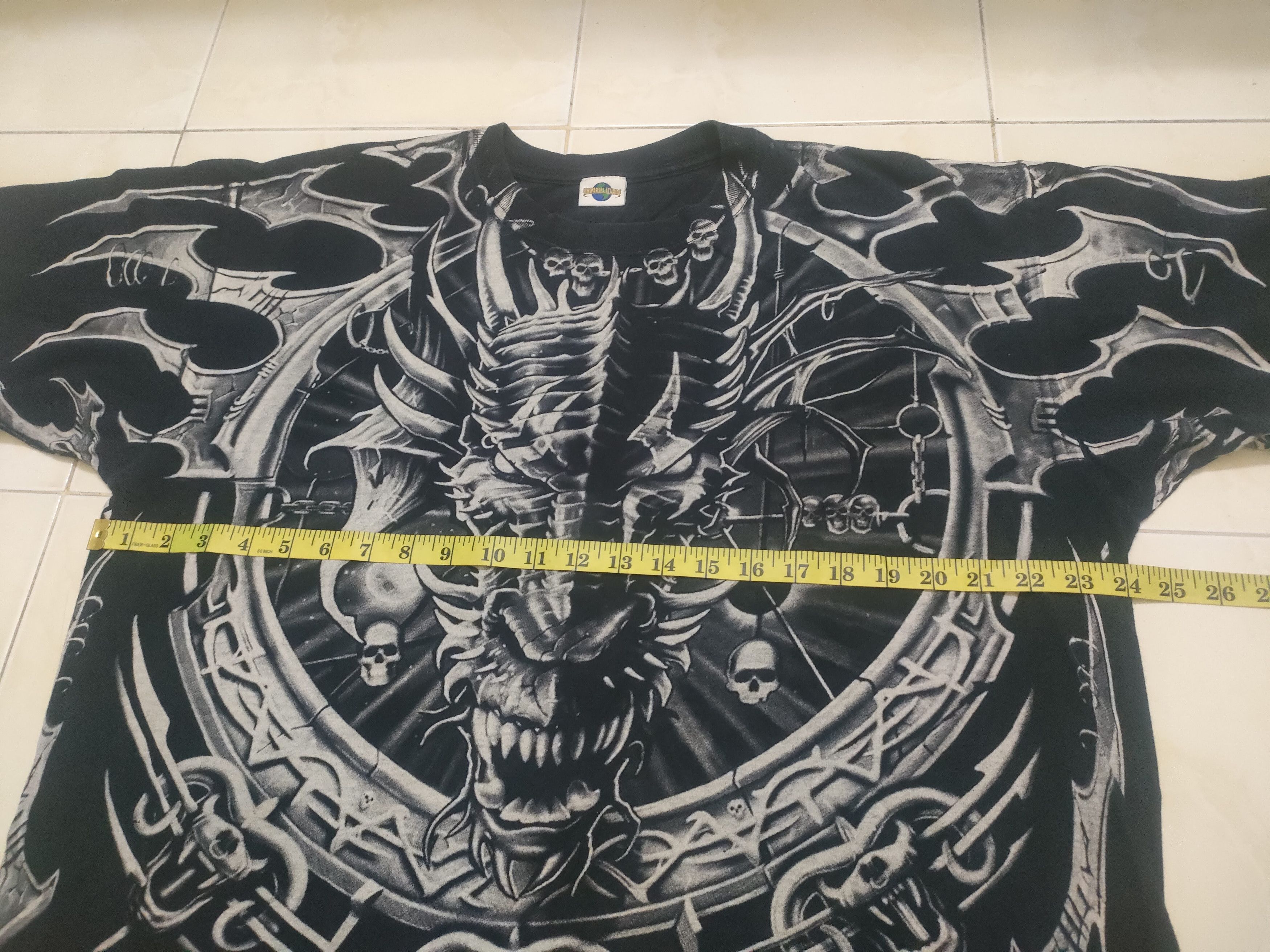 Vintage Vintage ALL Over Print Alien Movie Liquid Blue T-shirt Size US XL / EU 56 / 4 - 5 Thumbnail