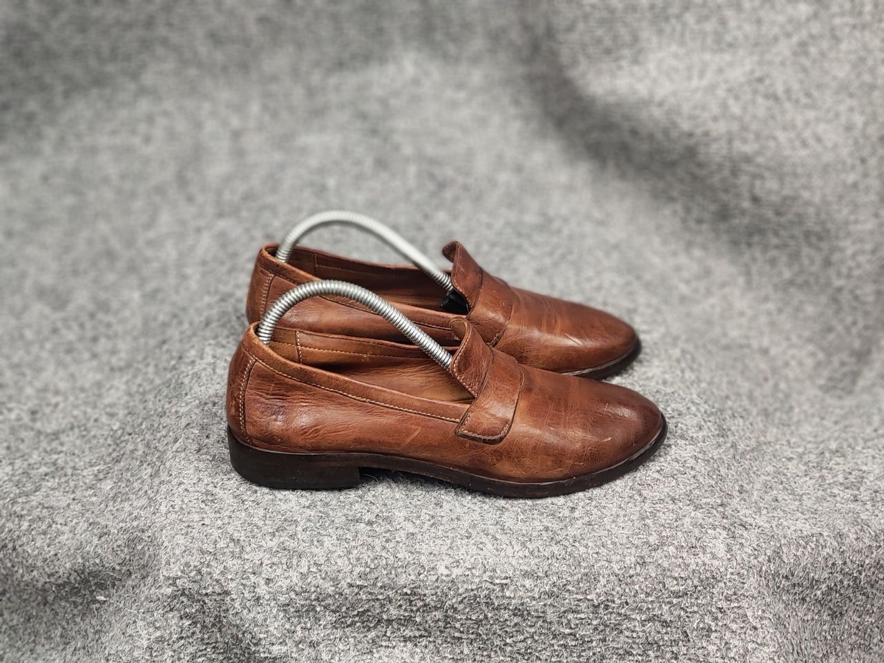 Vintage Gidigio Premium Design Classic brown Leather Loafers Shoes Size US 8.5 / IT 38.5 - 3 Thumbnail