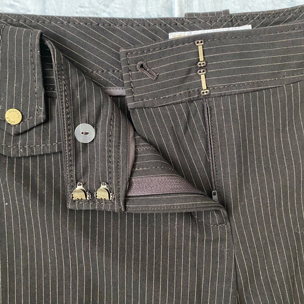 Michael Kors Michael Kors women 14 pin stripe dress pants brown Size 36" / US 14 / IT 50 - 5 Thumbnail