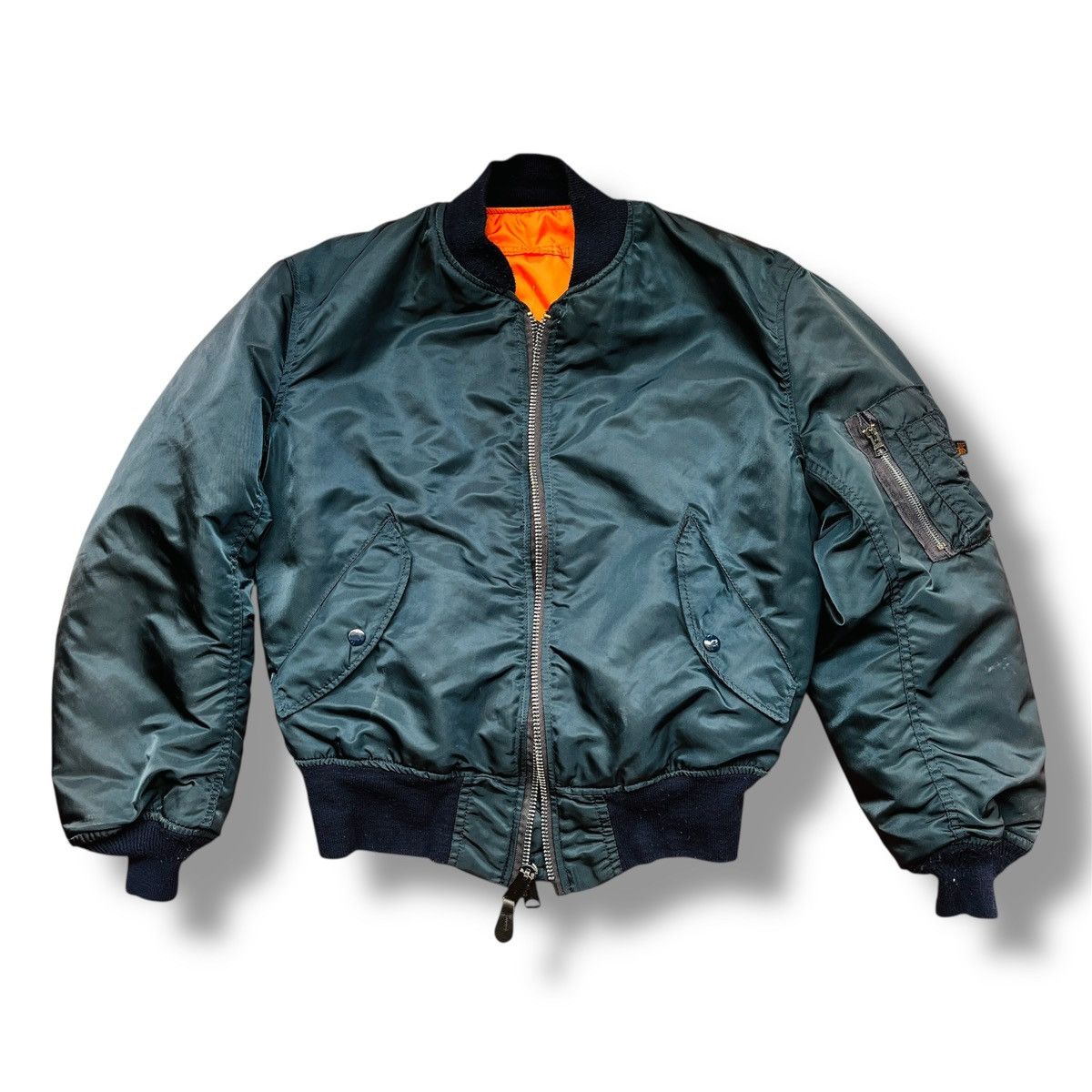 Alpha Industries Dark Green ALPHA INDUSTRIES AVIREX MA-1 Reversible Bomber Size US M / EU 48-50 / 2 - 3 Thumbnail