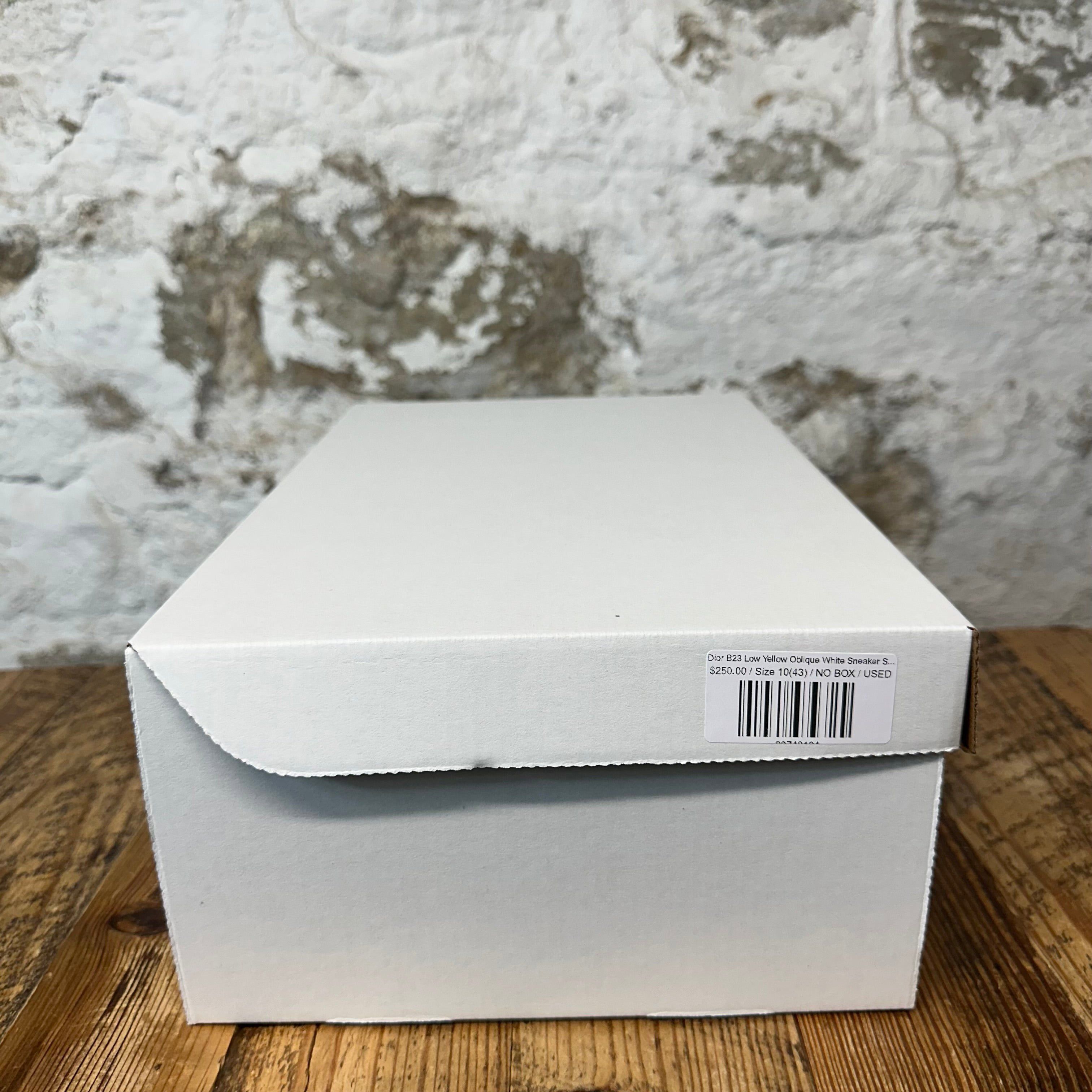 Dior Dior B23 Low Yellow Oblique White Sneaker Sz 10 (43) Size US 10 / EU 43 - 8 Thumbnail