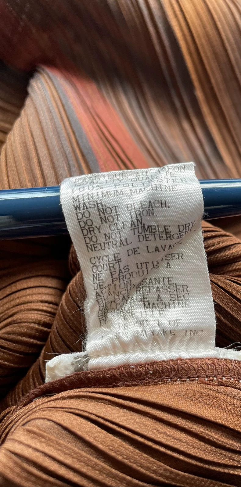 Issey Miyake Issey Miyake size:one size Brown pleated vest Size XS / US 0-2 / IT 36-38 - 4 Thumbnail