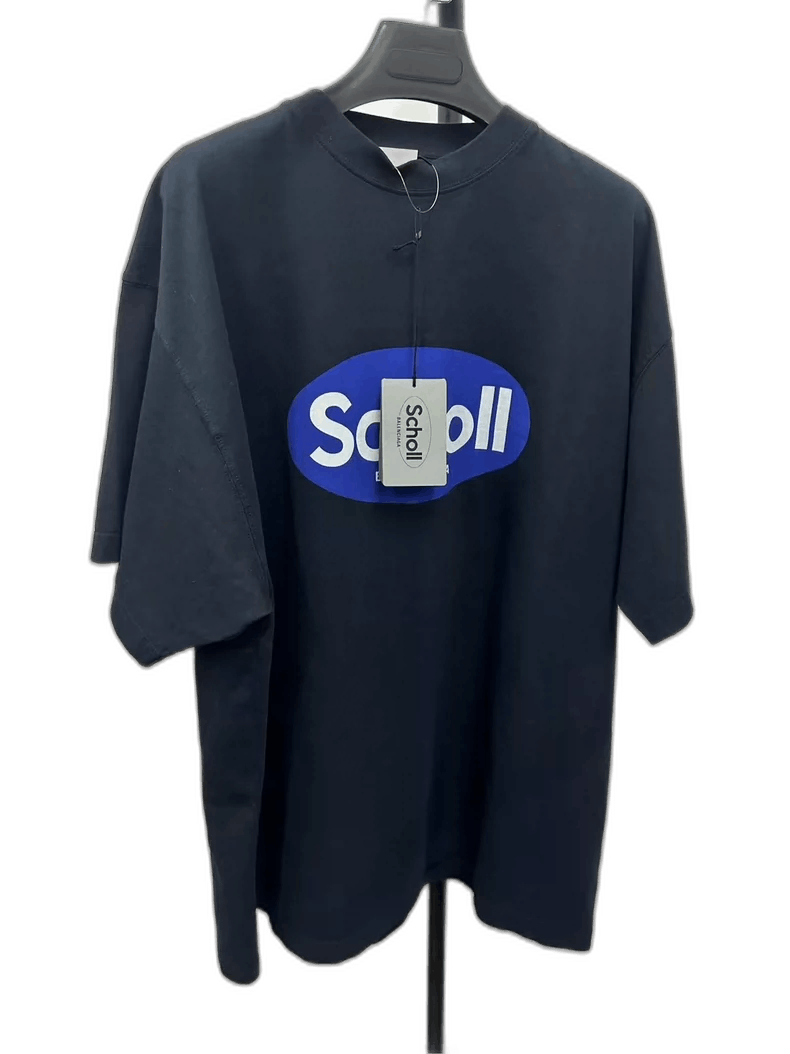 Balenciaga Balenciaga Scholl Letter Short Sleeve T-Shirt-yf Size US M / EU 48-50 / 2 - 1 Thumbnail