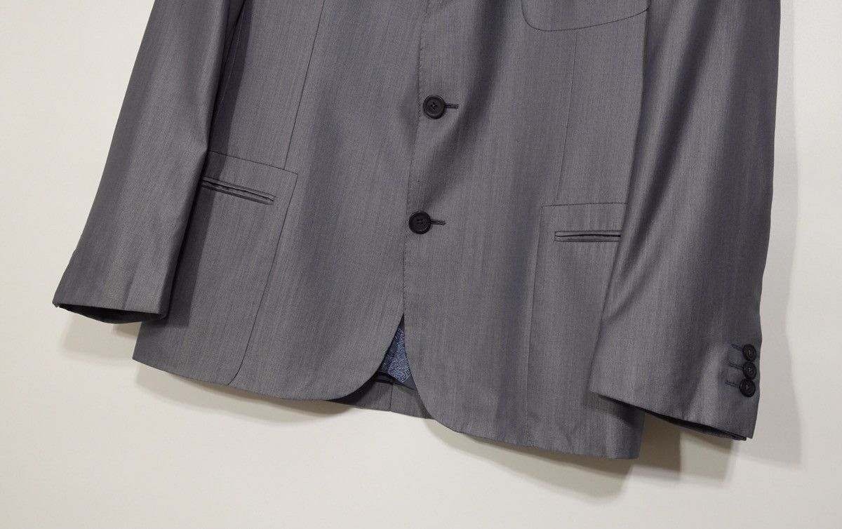 Versace Gianni Versace Silk Blazer Men's Sz 54 Gray Size 54R - 3 Thumbnail
