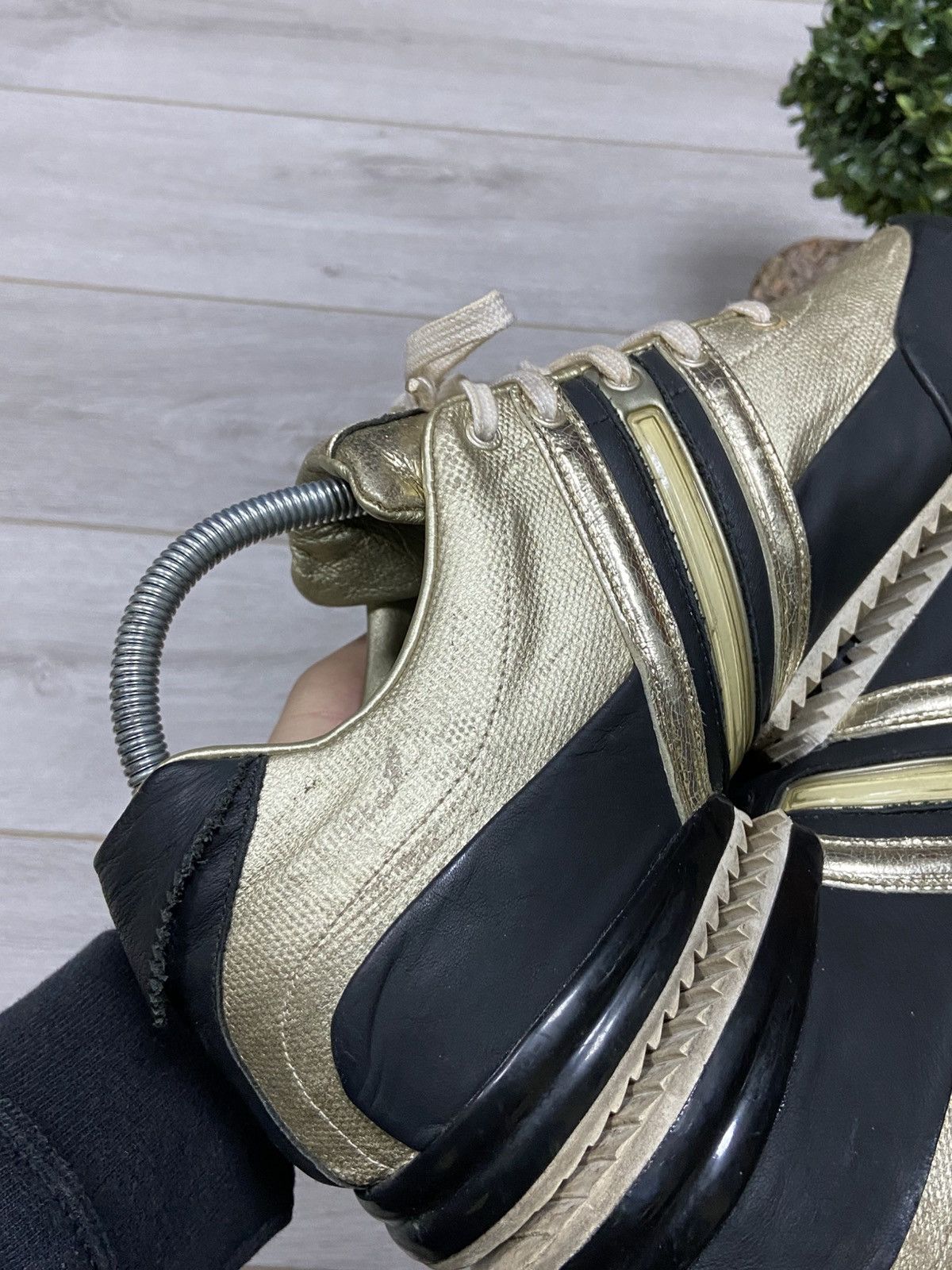 Adidas Y-3 Yohji vintage leather gold boxers trainers sneakers Size US 8.5 / EU 41-42 - 12 Thumbnail