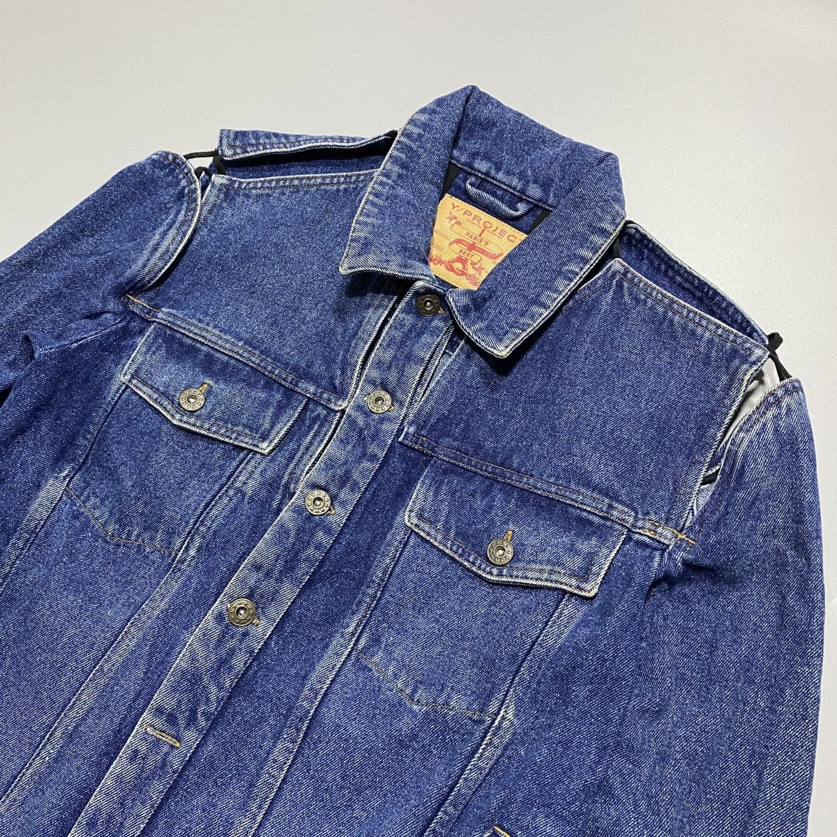Y/Project Denim Classic Peep Show Jacket Size US S / EU 44-46 / 1 - 3 Thumbnail