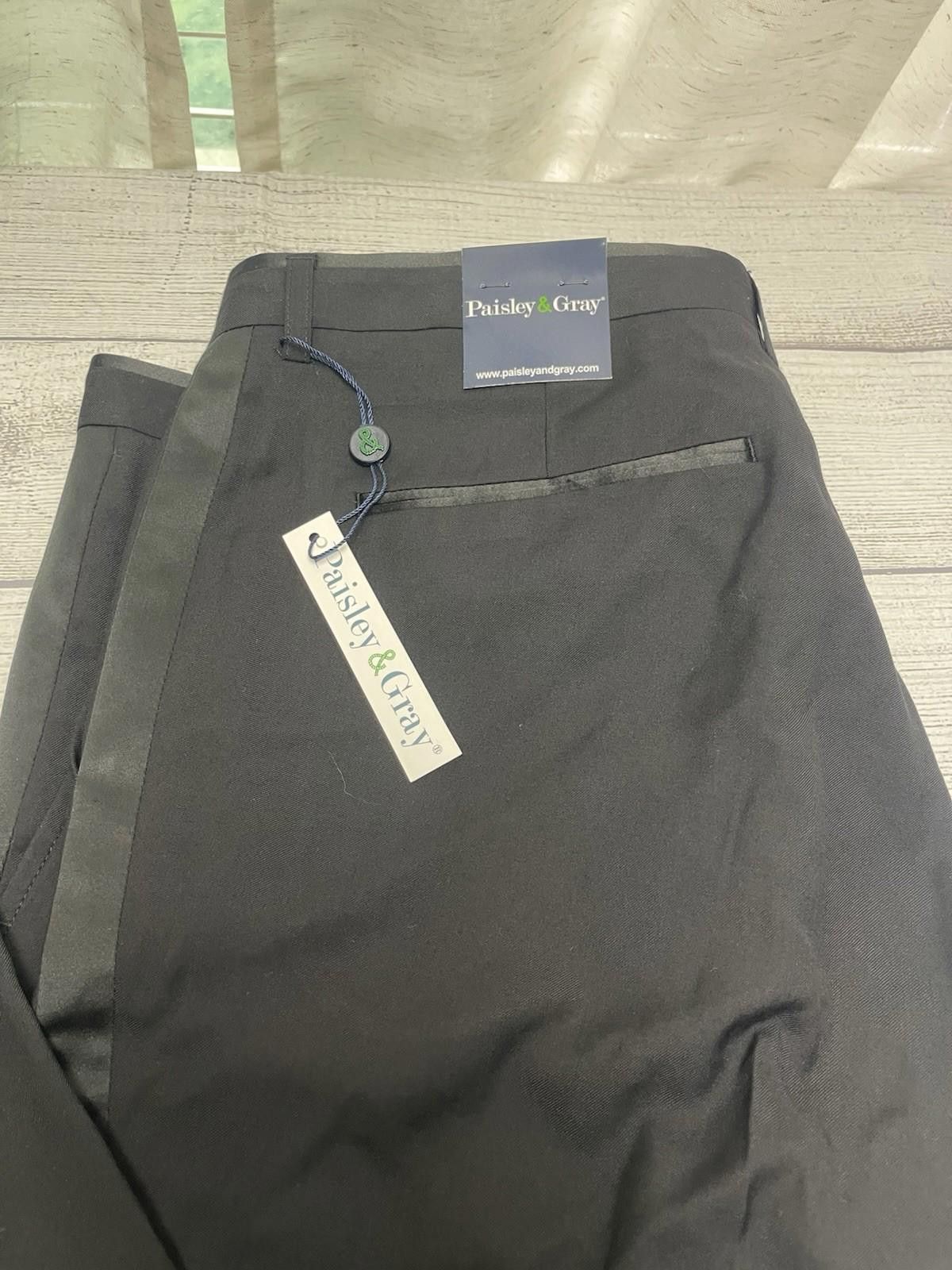 Other Paisley & Gray Pants Size 40x32 Green Slim Fit NWT Size US 40 / EU 56 - 2 Thumbnail