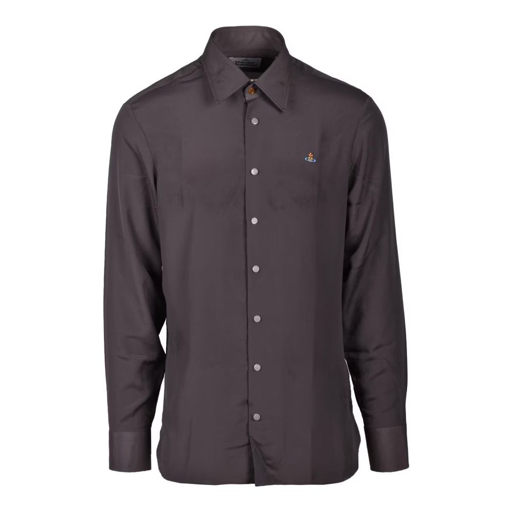 o1y0525 Logo Solid Color Shirt in Lead