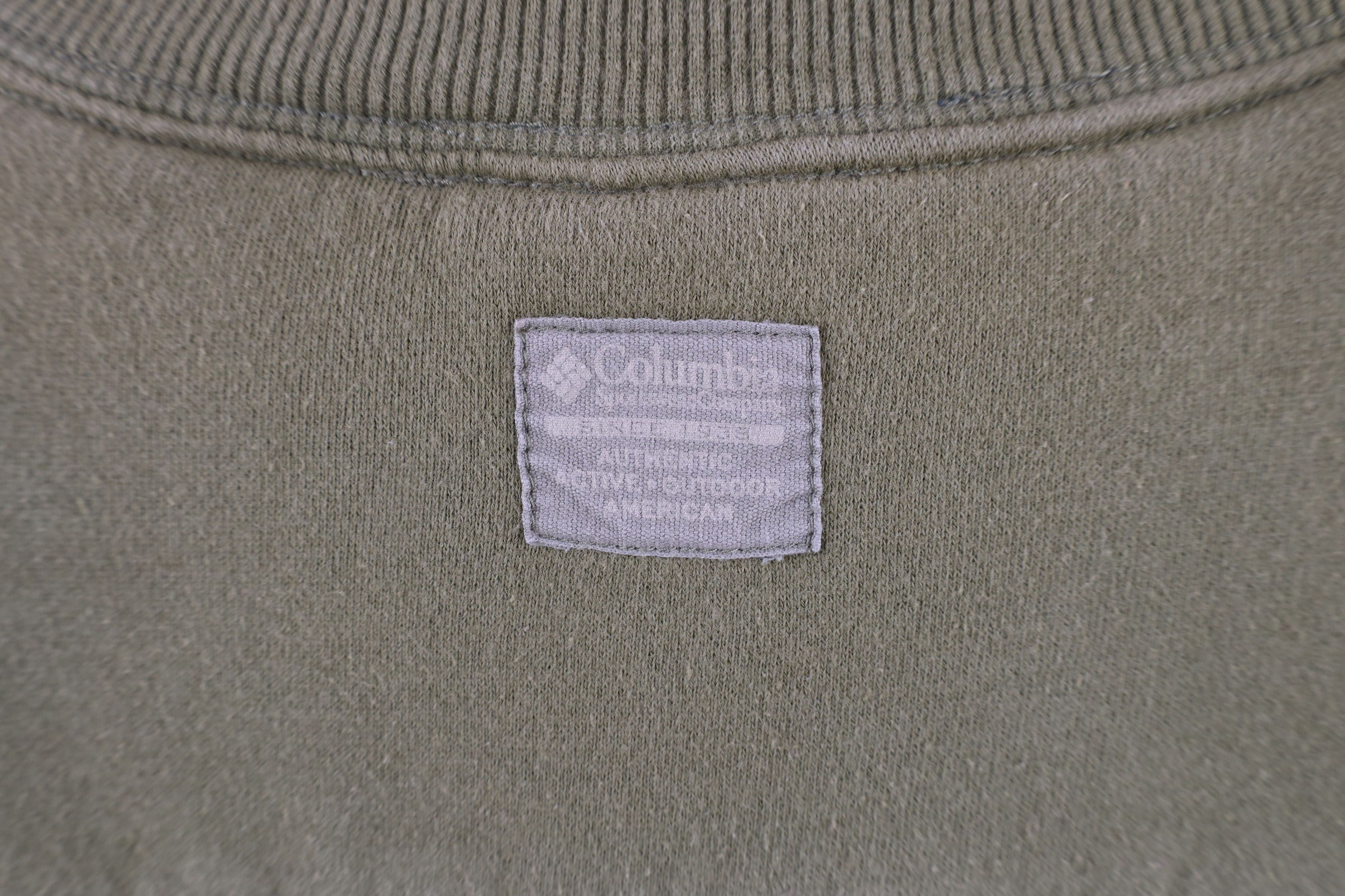Columbia × Vintage Vintage 90s Columbia Heavyweight Crewneck Sweatshirt Green Size US XL / EU 56 / 4 - 8 Thumbnail