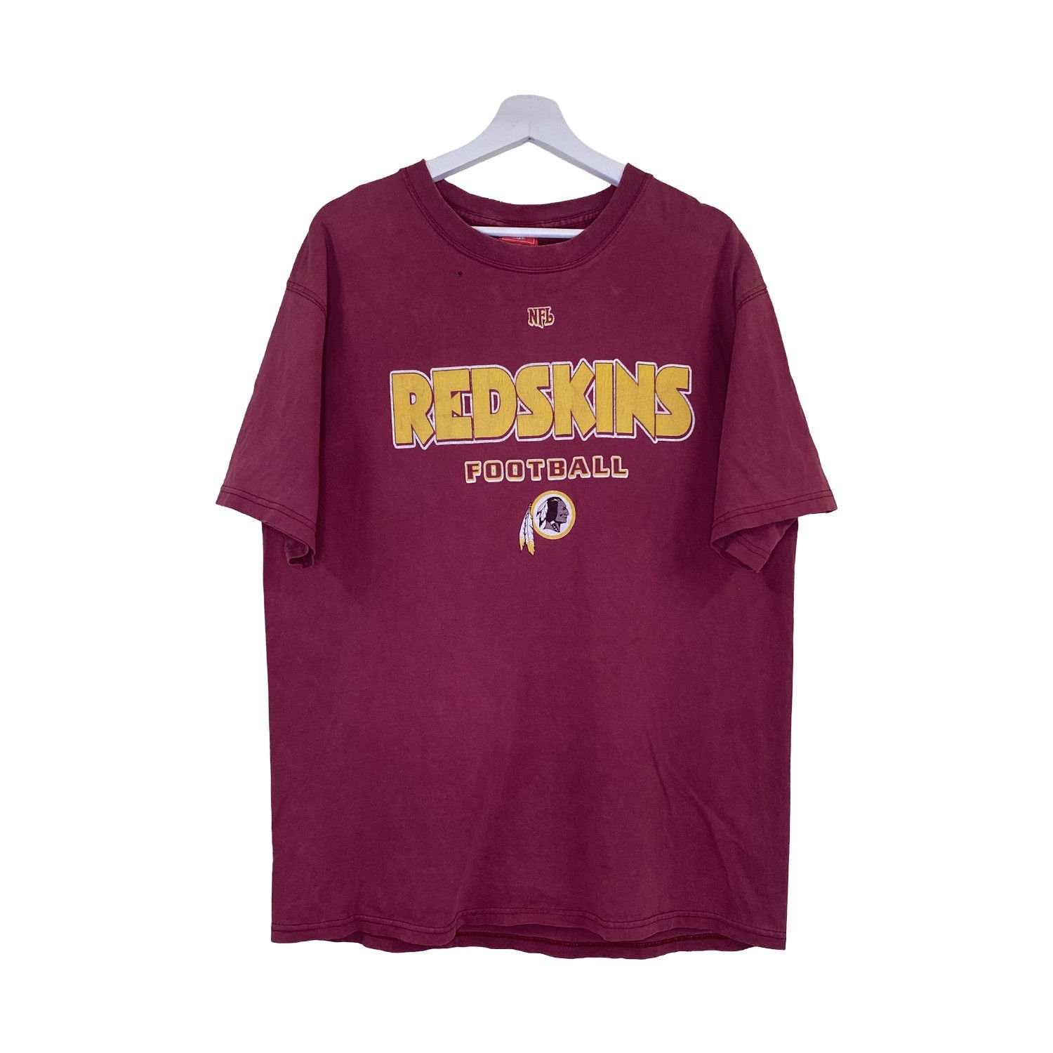 Vintage Vintage 90s Washington Redskins Big Spellout T-Shirt Size US L / EU 52-54 / 3 - 1 Thumbnail