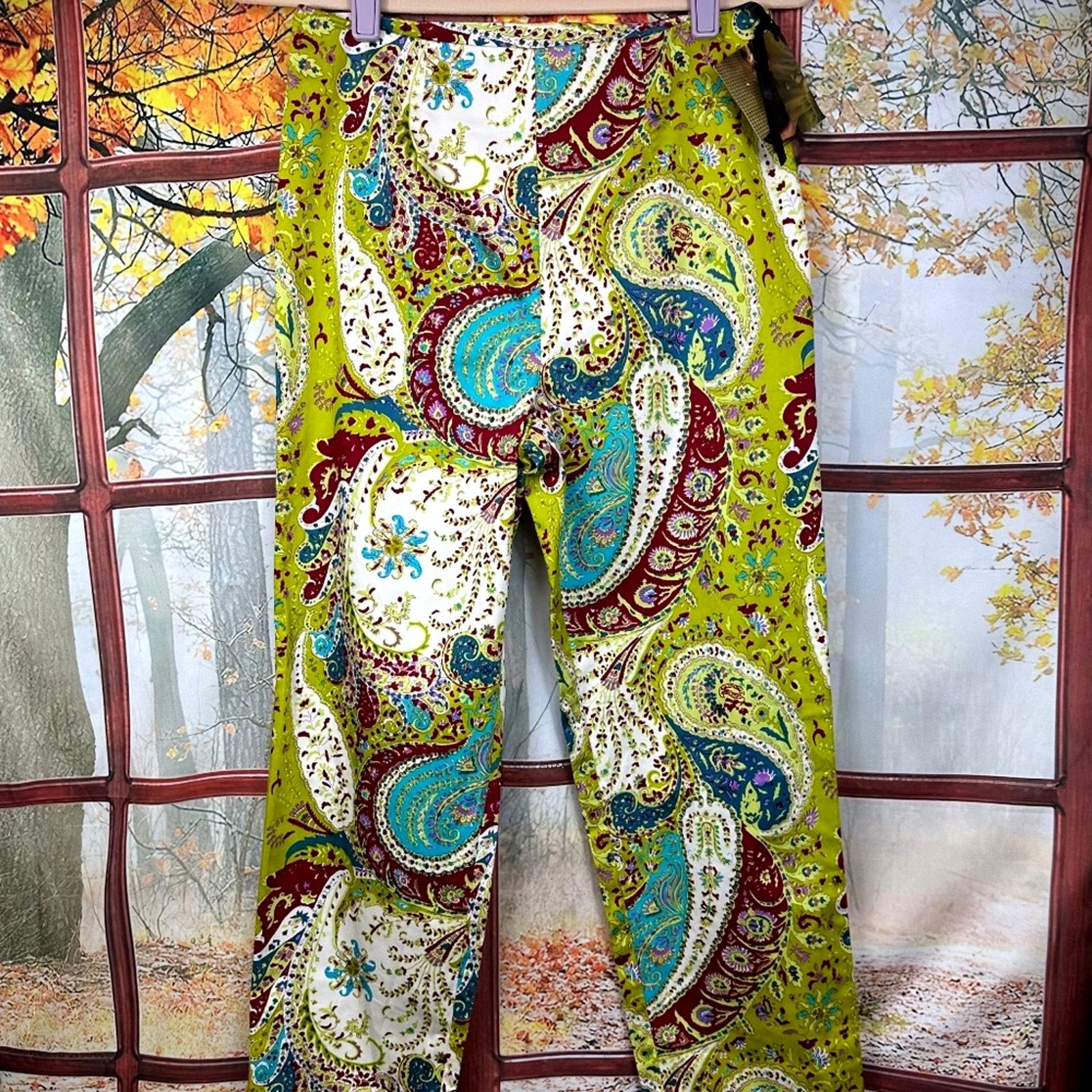 Other Sally Bridge Audrey Dress Pants - Paisley - size M Size 29" - 5 Thumbnail