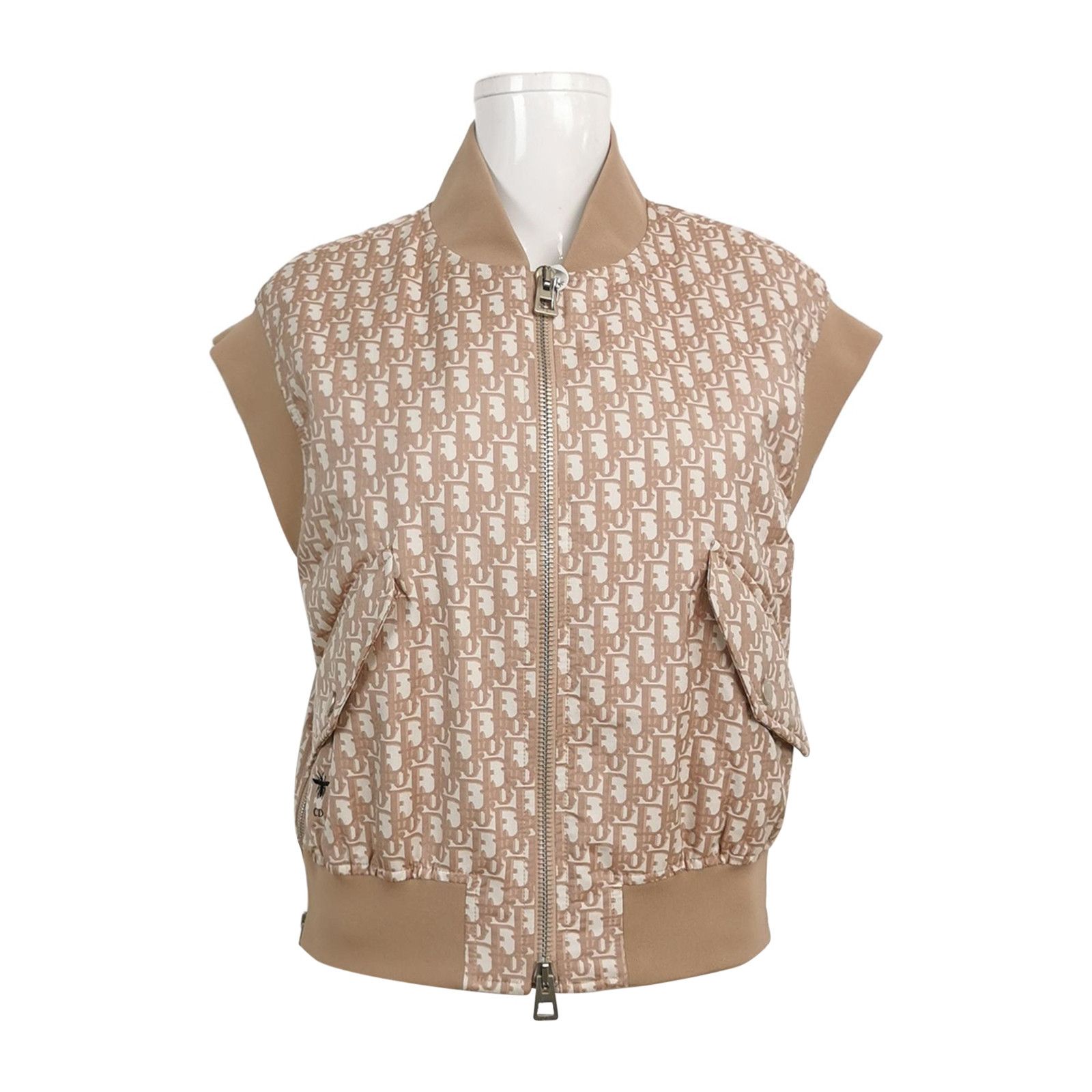 Dior Dior Oblique Print Zip-Up Vest XS Size XS / US 0-2 / IT 36-38 - 1 Thumbnail