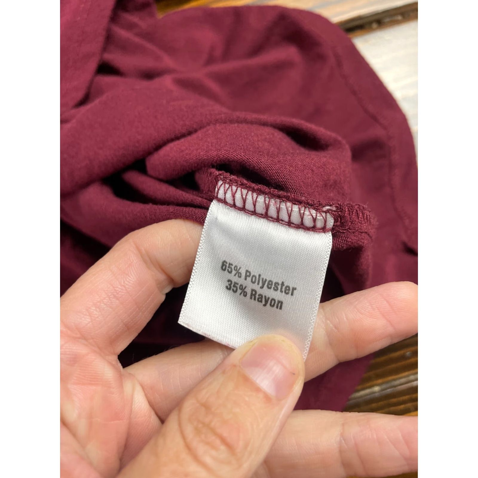 Vintage Sahalia Sweater Women’s Medium Burgundy Cowl Neck Pullover Long Sleeve Shirt Size M / US 6-8 / IT 42-44 - 7 Thumbnail