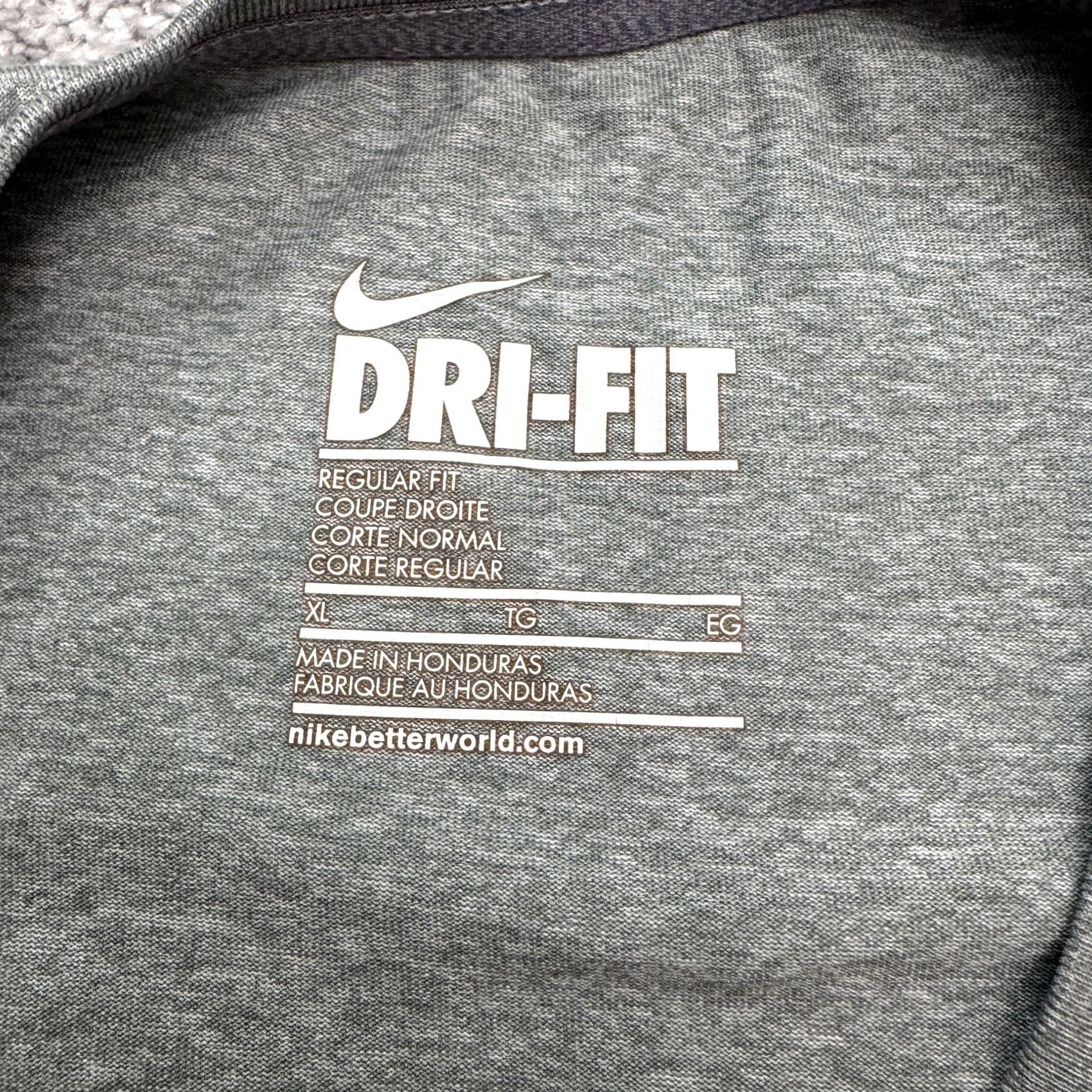 Nike Nike Dri-Fit Long Sleeve Active T-Shirt Men XL Heather Gray Crew Neck Activewear Size US XL / EU 56 / 4 - 5 Thumbnail