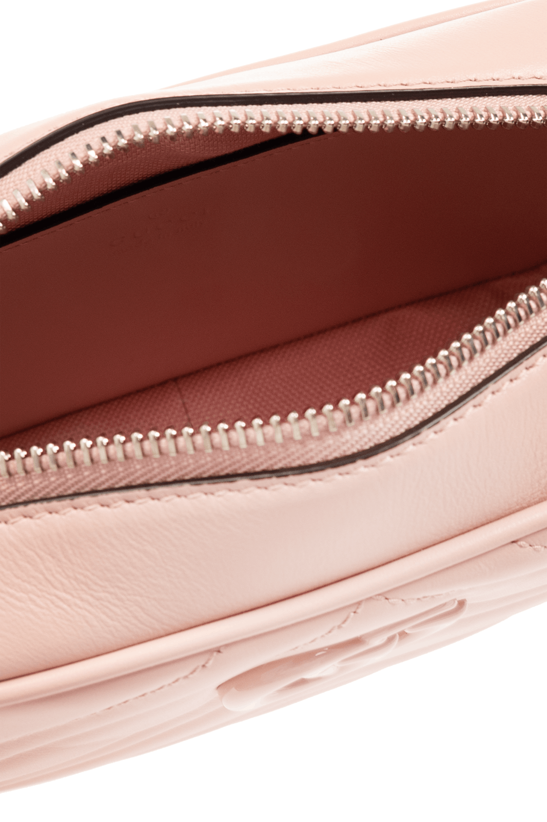 Gucci GUCCI GG Marmont Mini Light Pink Chevron Shoulder Bag Size ONE SIZE - 4 Thumbnail