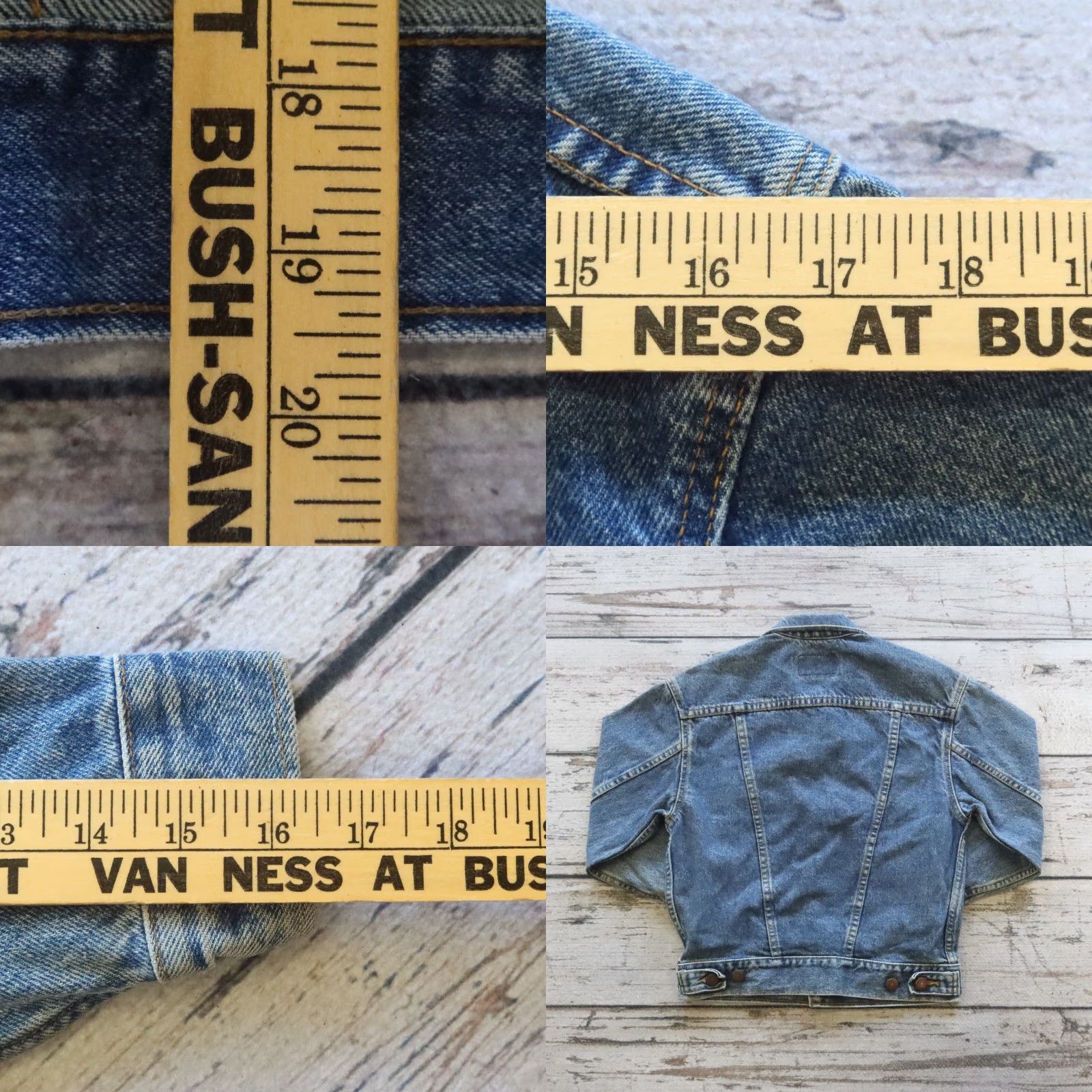 Levi's Vintage Levi's Trucker Jacket S Blue Denim Motorcycle Jacket Mens Levi's Trucker 593 Denim Jacket Size US S / EU 44-46 / 1 - 9 Thumbnail