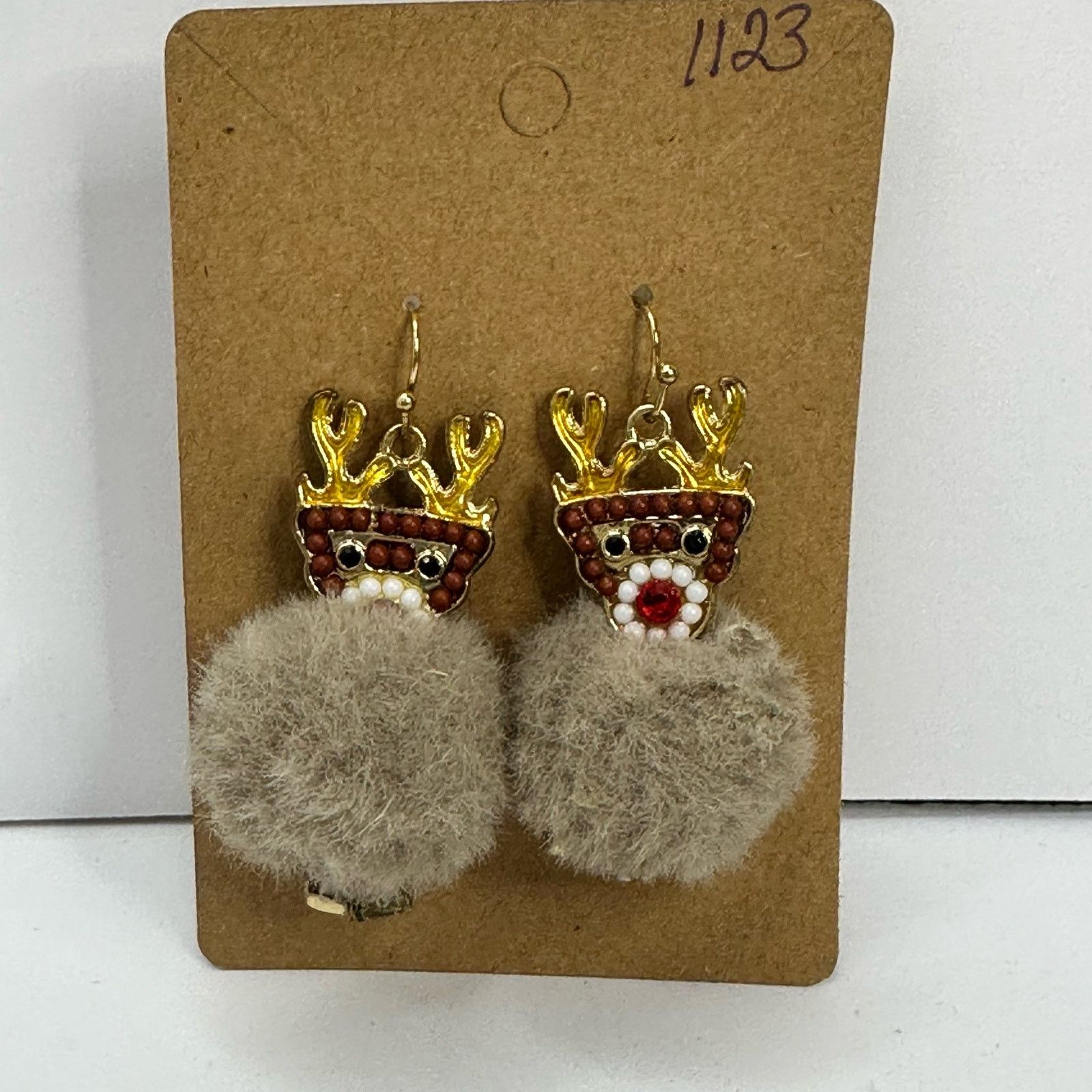 Unknown London Holiday Earrings Reindeer Pom Pom Dangle Drop Christmas Size ONE SIZE - 7 Thumbnail