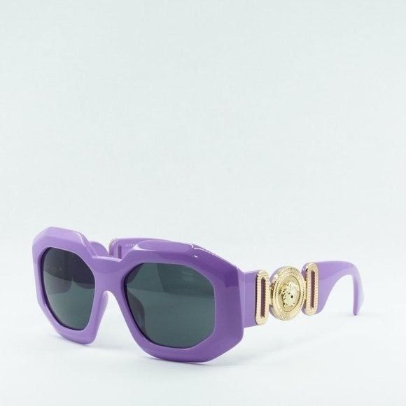 image of New Versace Ve4424U 536687 Lilac Dark Grey Sunglasses in Violet, Women's