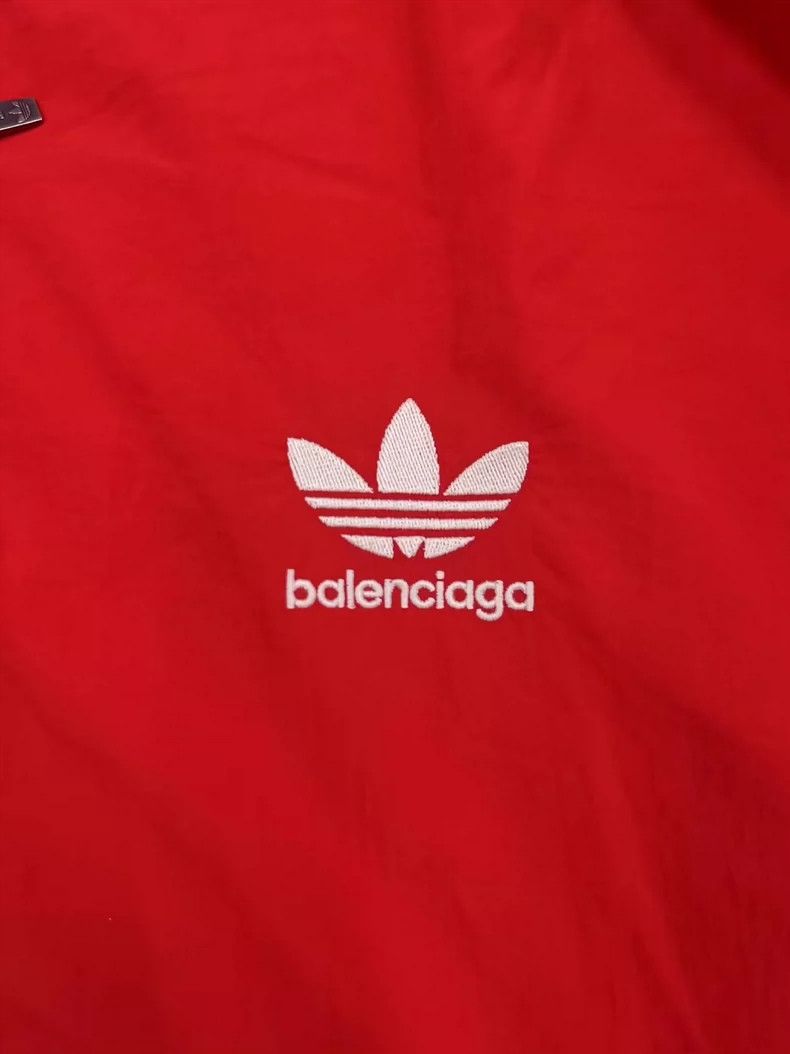 Balenciaga Balenciaga Logo monogrammed stand-up striped jacket Size US L / EU 52-54 / 3 - 3 Thumbnail