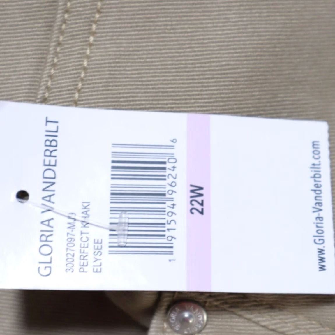 Gloria Vanderbilt Gloria Vanderbilt Stretch Amanda Cotton Twill Golf Shorts Tan Women's 22 Size 40" / US 18 - 7 Thumbnail