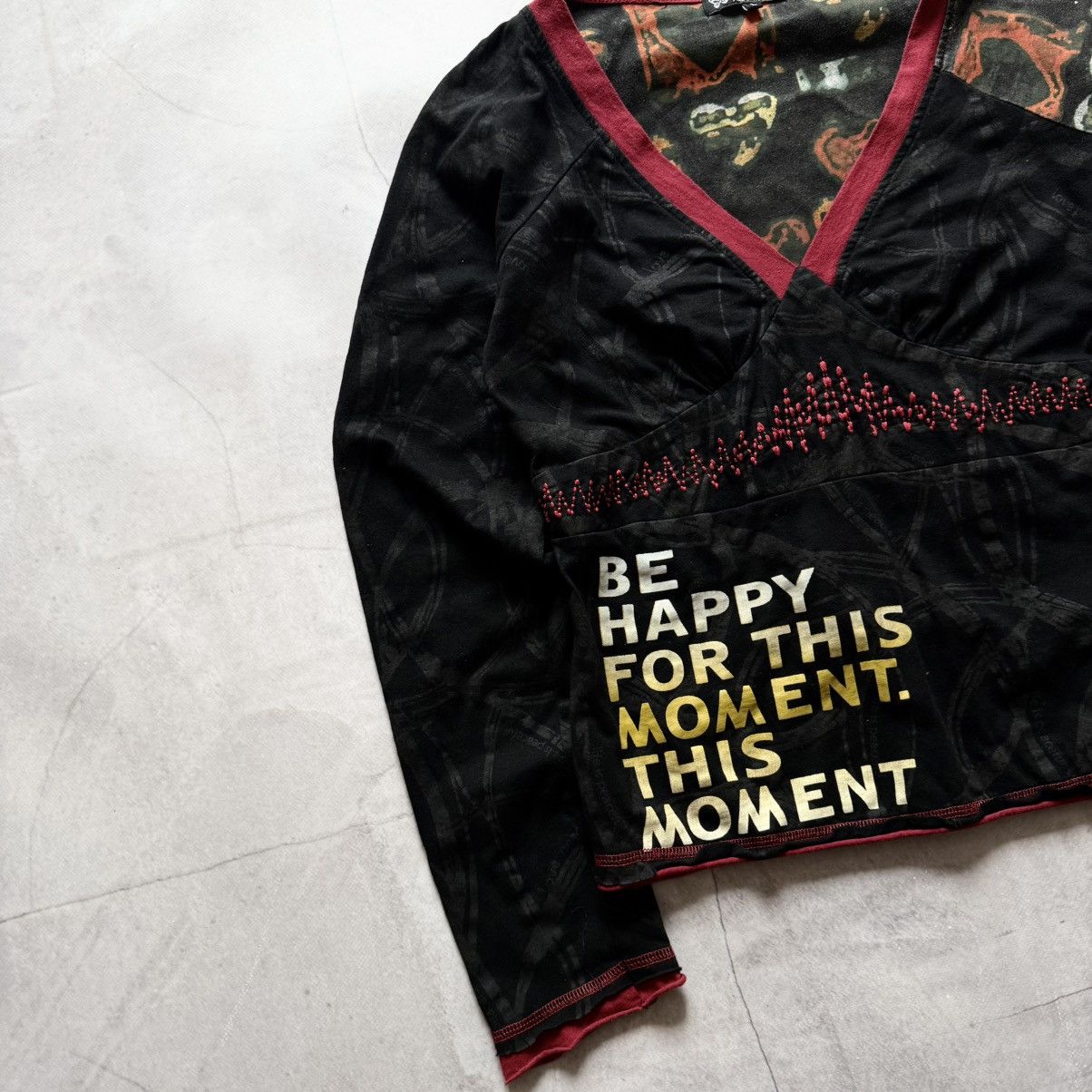 Hysteric Glamour Y2K Abstract Hysteric Glamour Vibe Long Sleeve Cop Copine Size L / US 10 / IT 46 - 6 Thumbnail