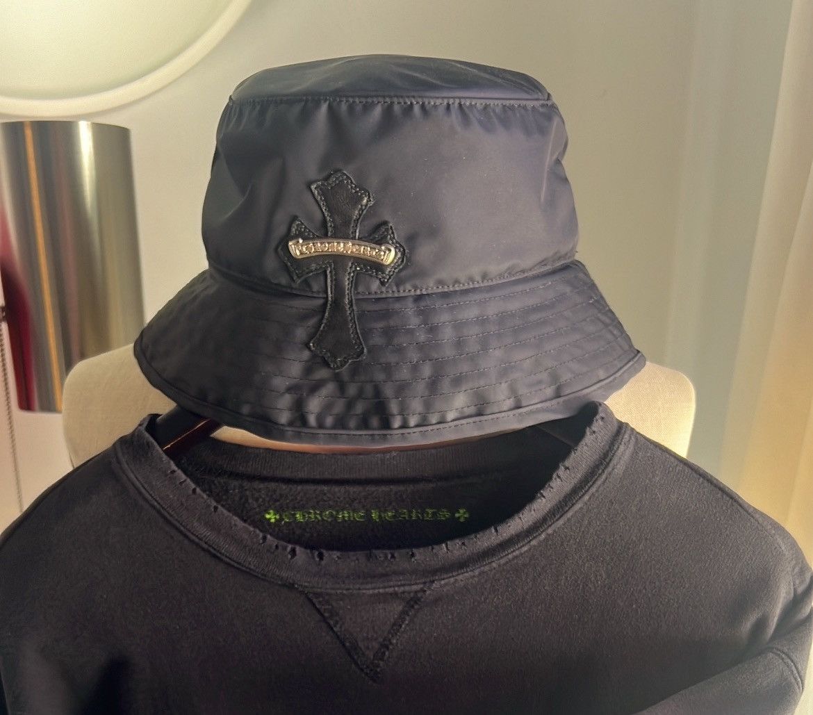 Chrome Hearts Chrome Hearts Bucket Hat Cross Patch (Size L) Size ONE SIZE - 11 Thumbnail