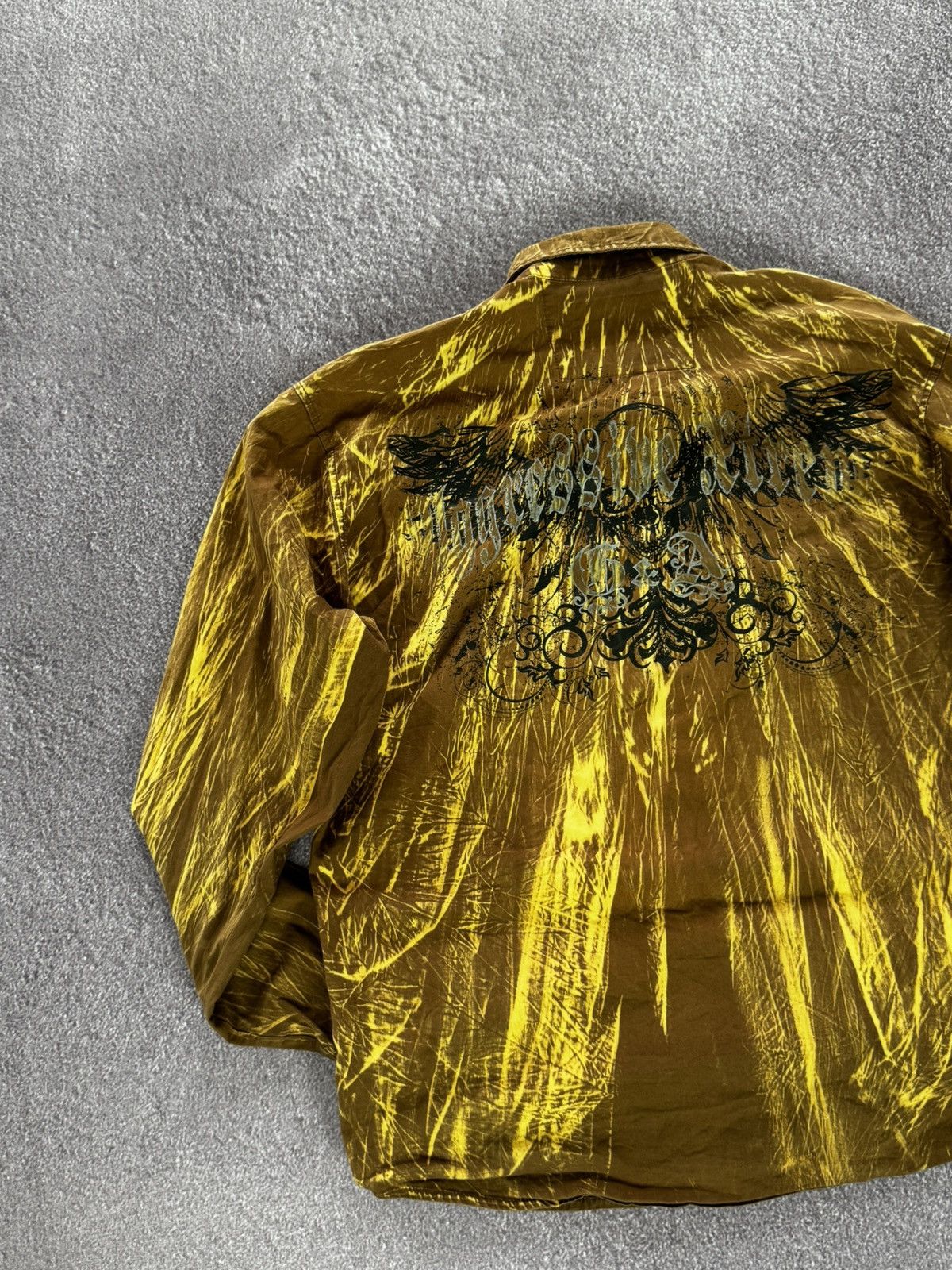 Affliction Crazy Vintage Y2K Affliction Style Shirt Button Up Grunge Size US M / EU 48-50 / 2 - 12 Thumbnail