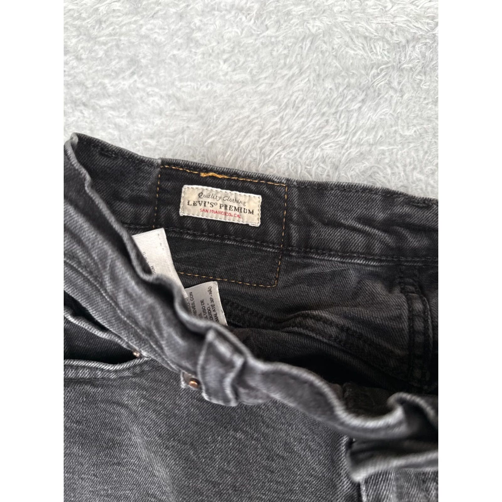 Levi's VINTAGE Levi's 512 Jeans Men Slim Taper 27x27 Black Denim 512 Levi's 500 Series Jeans Mens Slim Size US 30 / EU 46 - 6 Thumbnail