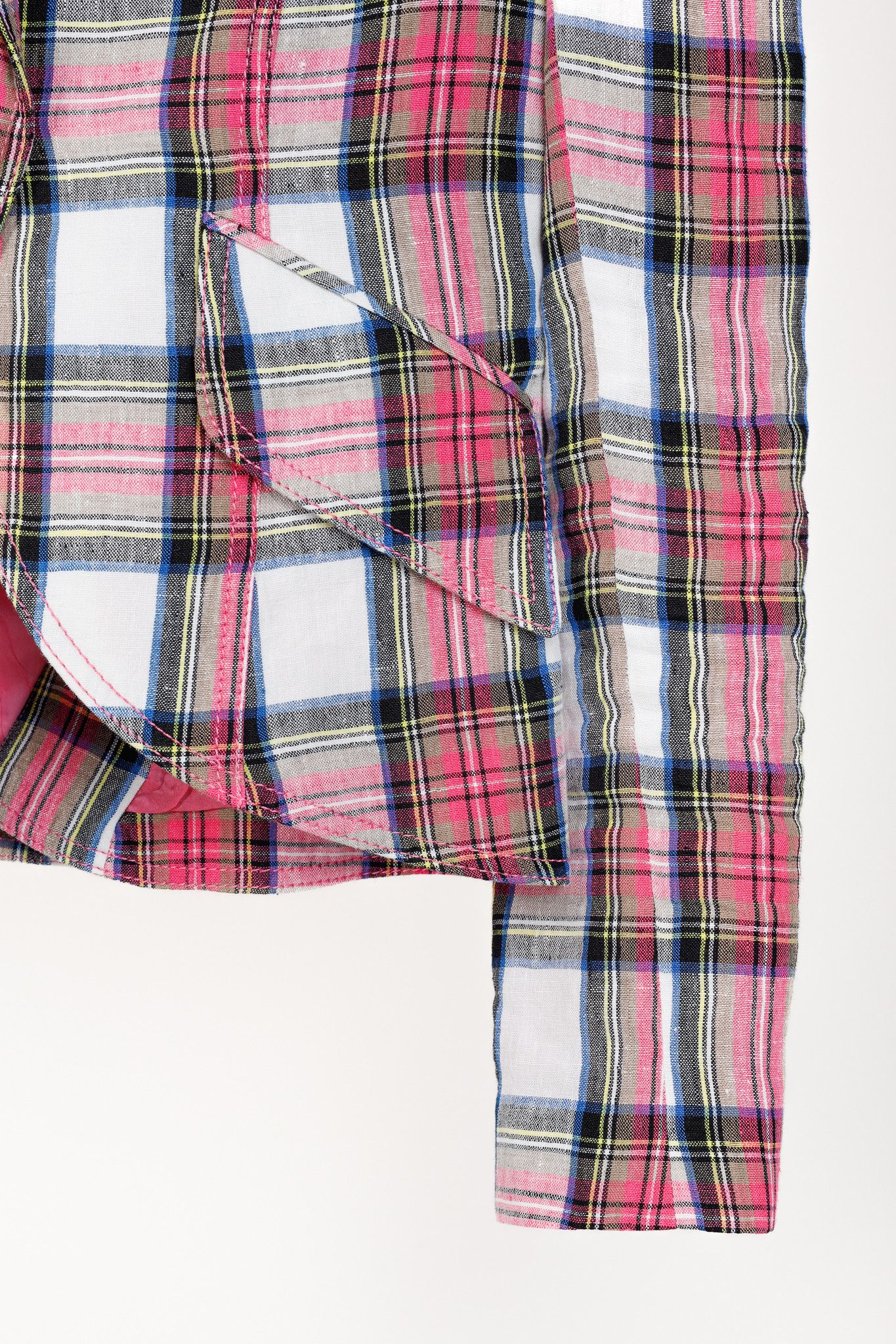 SMYTHE Smythe SS/20 Madras Plaid Pouf Sleeve One Button Blazer Size S / US 4 / IT 40 - 6 Thumbnail