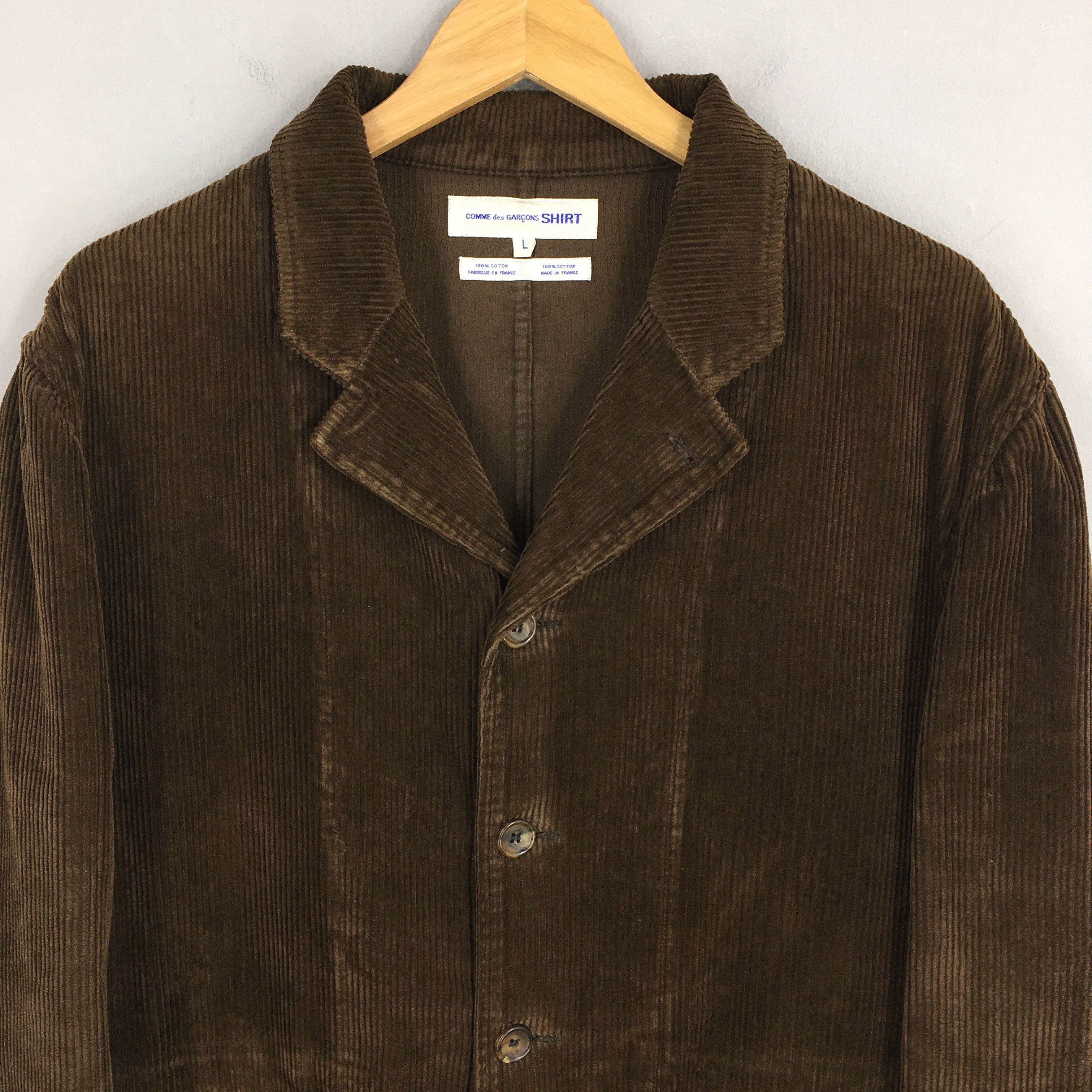 Comme des Garcons Comme Des Garcons Homme Brown Corduroy Jacket Large Size US L / EU 52-54 / 3 - 2 Thumbnail