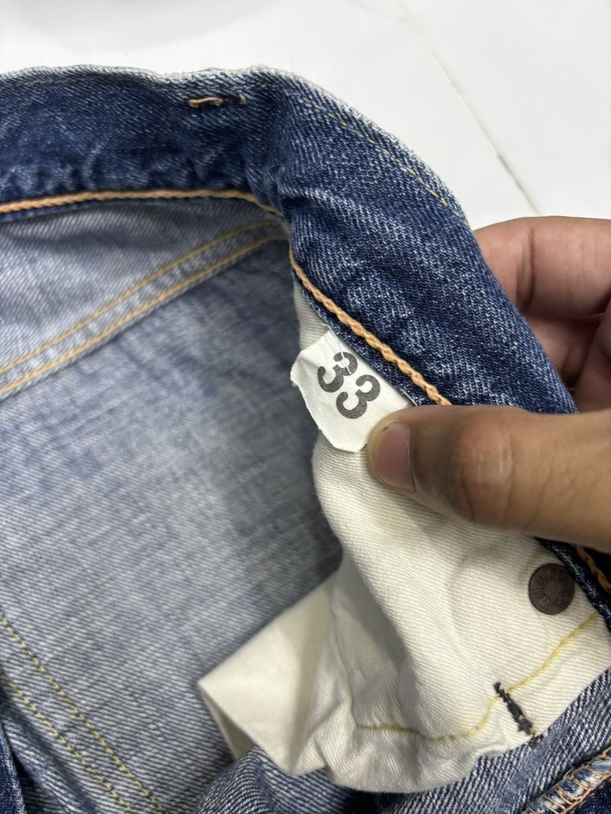 Kapital Warehouse Selvedge Denim Jeans Distressed Denim Size US 32 / EU 48 - 13 Thumbnail